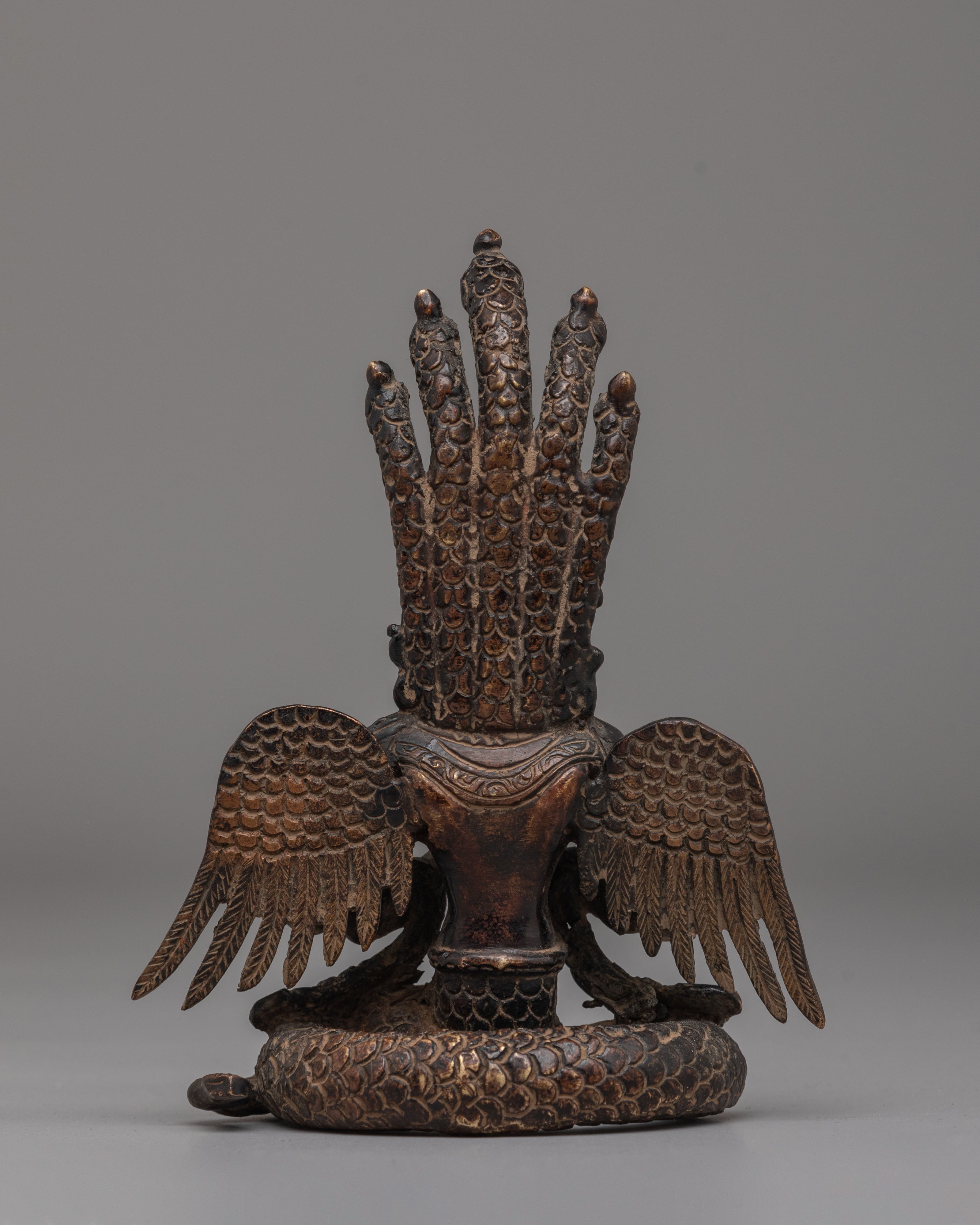 Nagkanya Deity Figurine | Copper Body with Antique Finishing