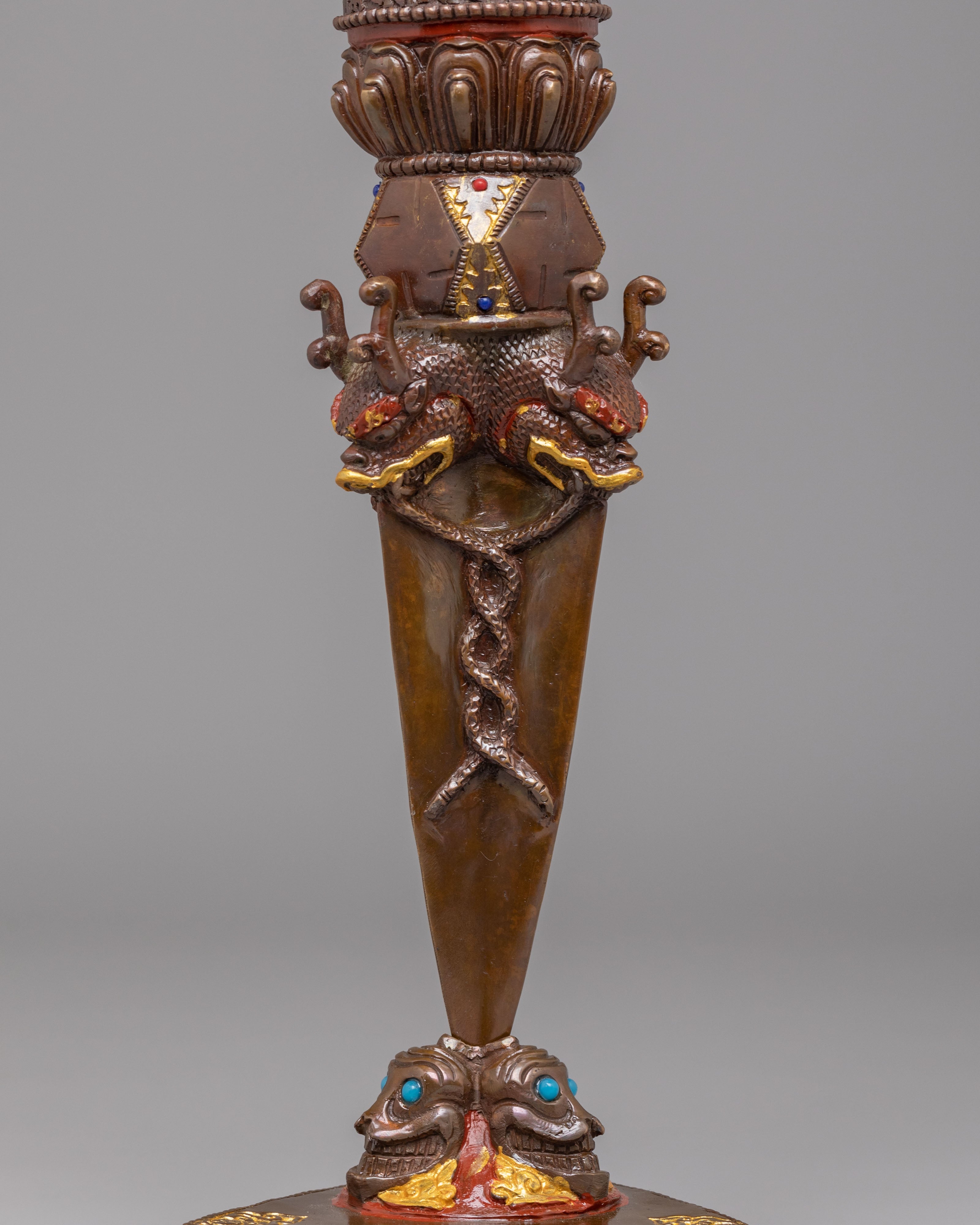 Sacred Ceremonial Phurba | Tibetan Wrathful Deity Dagger for Rituals