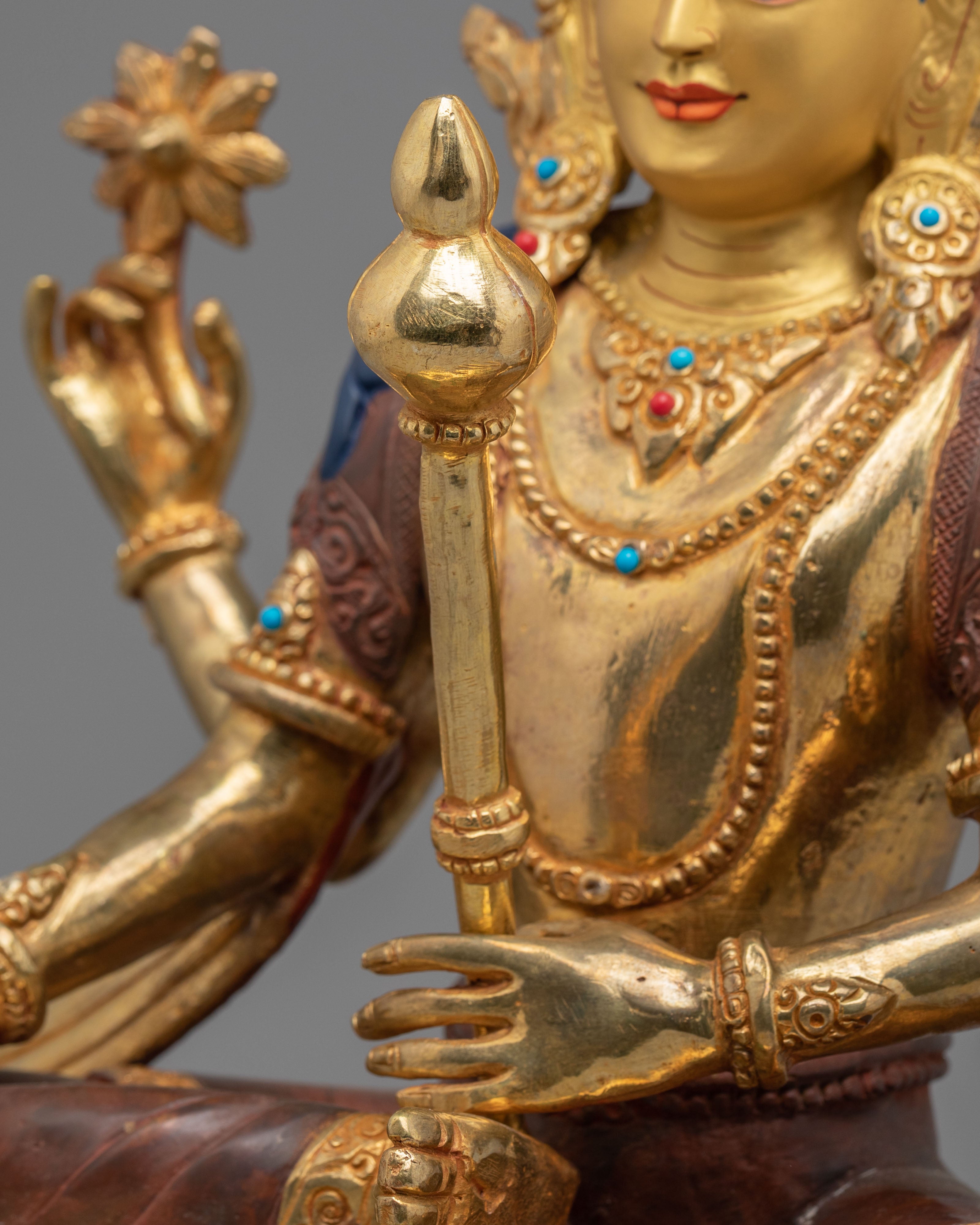 Traditional Bishnu Altar Statue | Spiritual Home Decor
