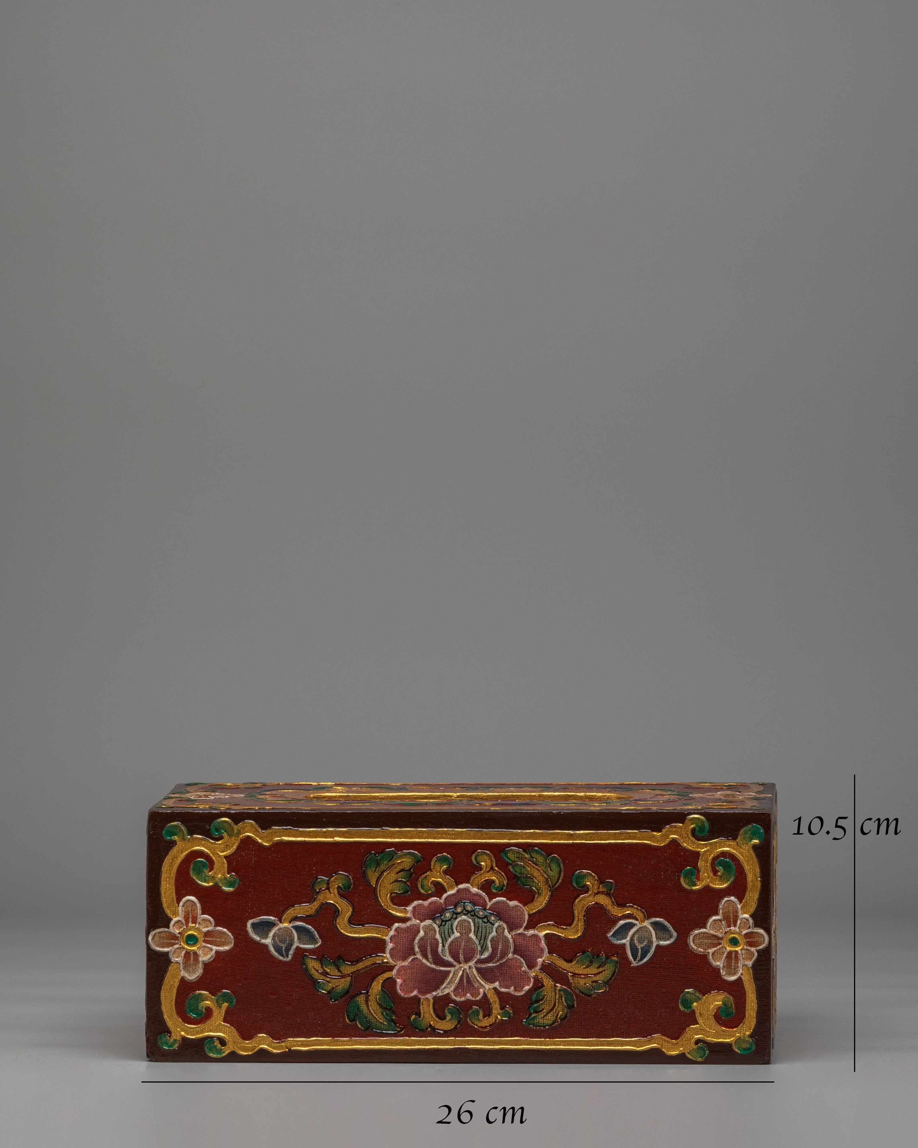 Handcrafted Flower Motif Tissue Holder | Wooden Tissue Box