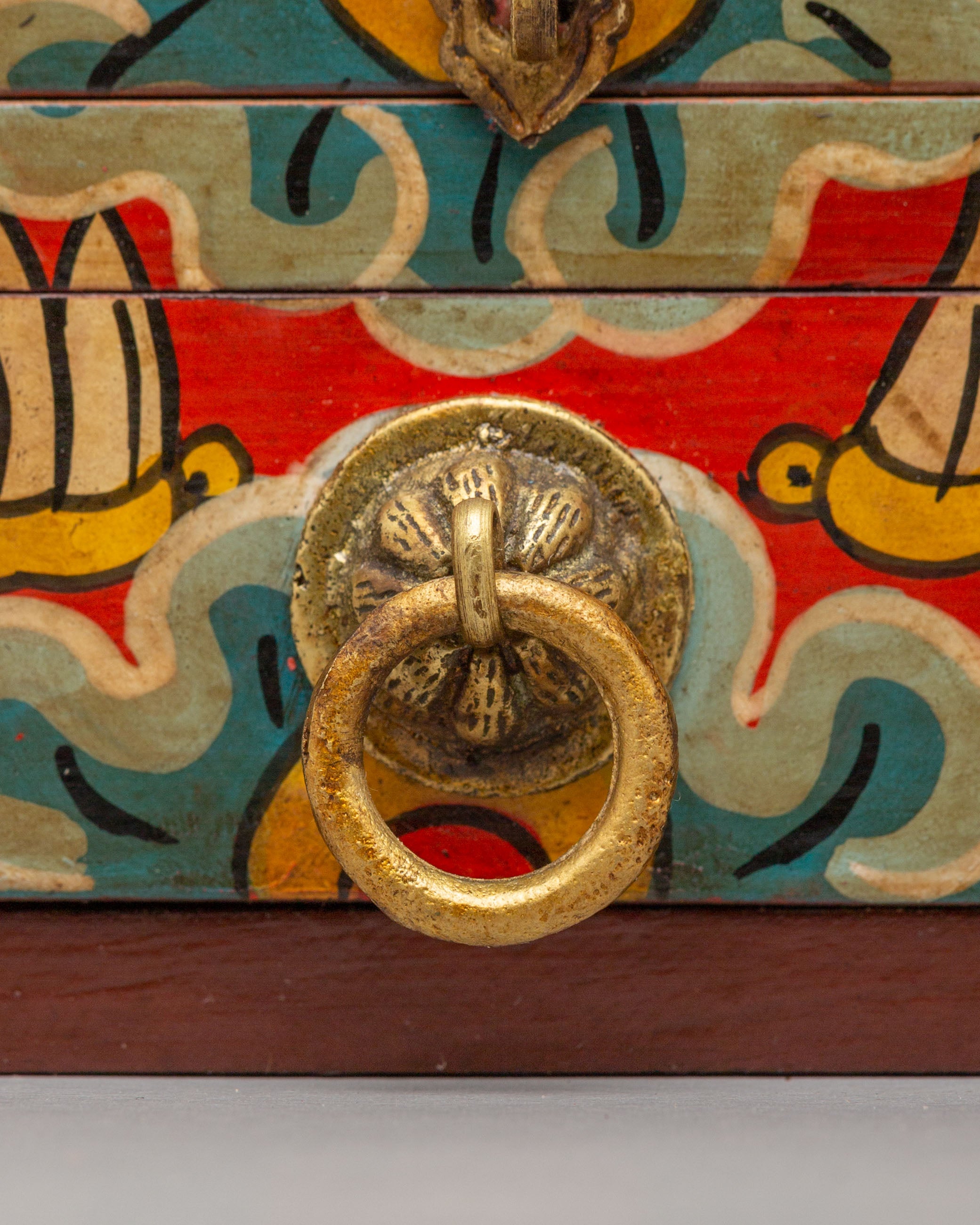 Tibetan Wooden Altar Box | Spiritual Storage Altar Box