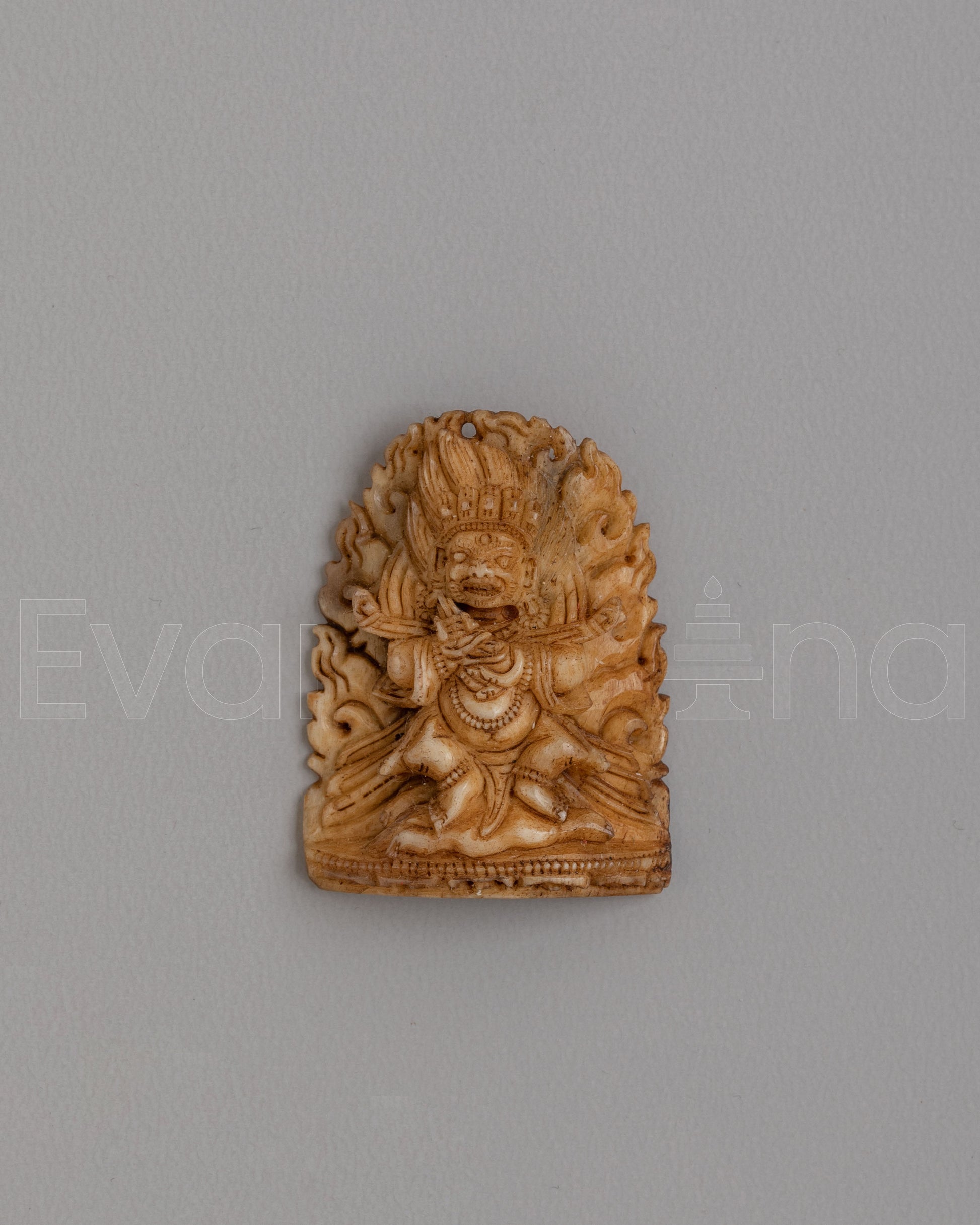 Tibetan Mahakala Bone Sculpture