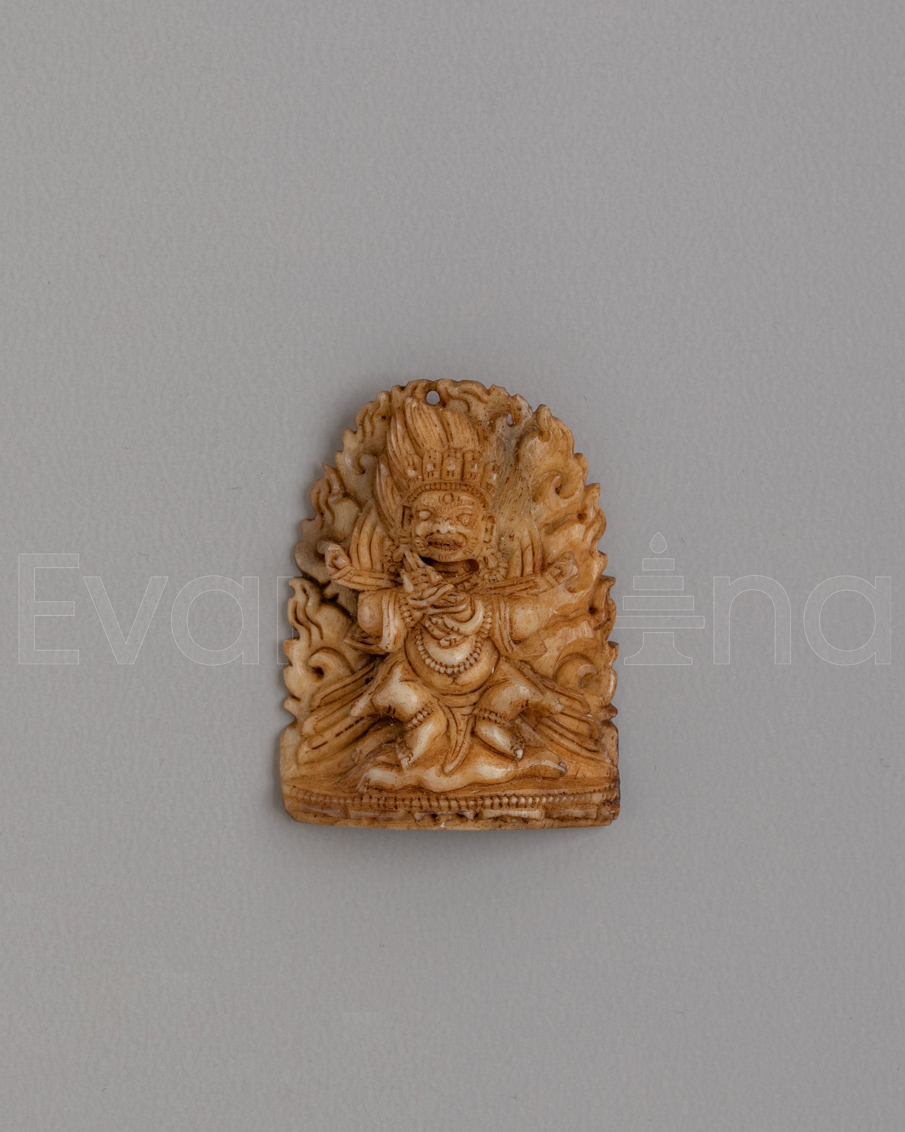 Tibetan Mahakala Bone Sculpture