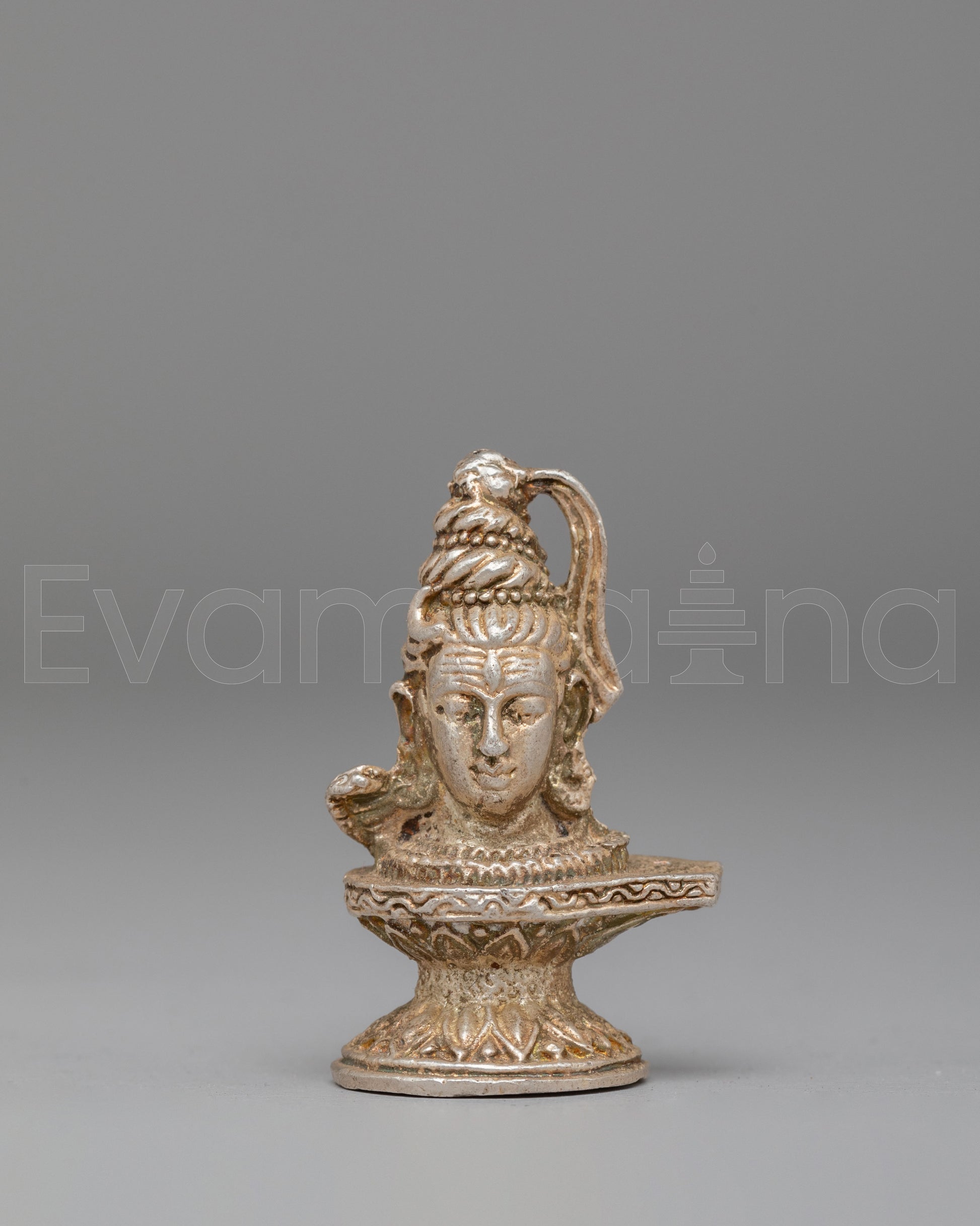 Shiva Linga With Head Design