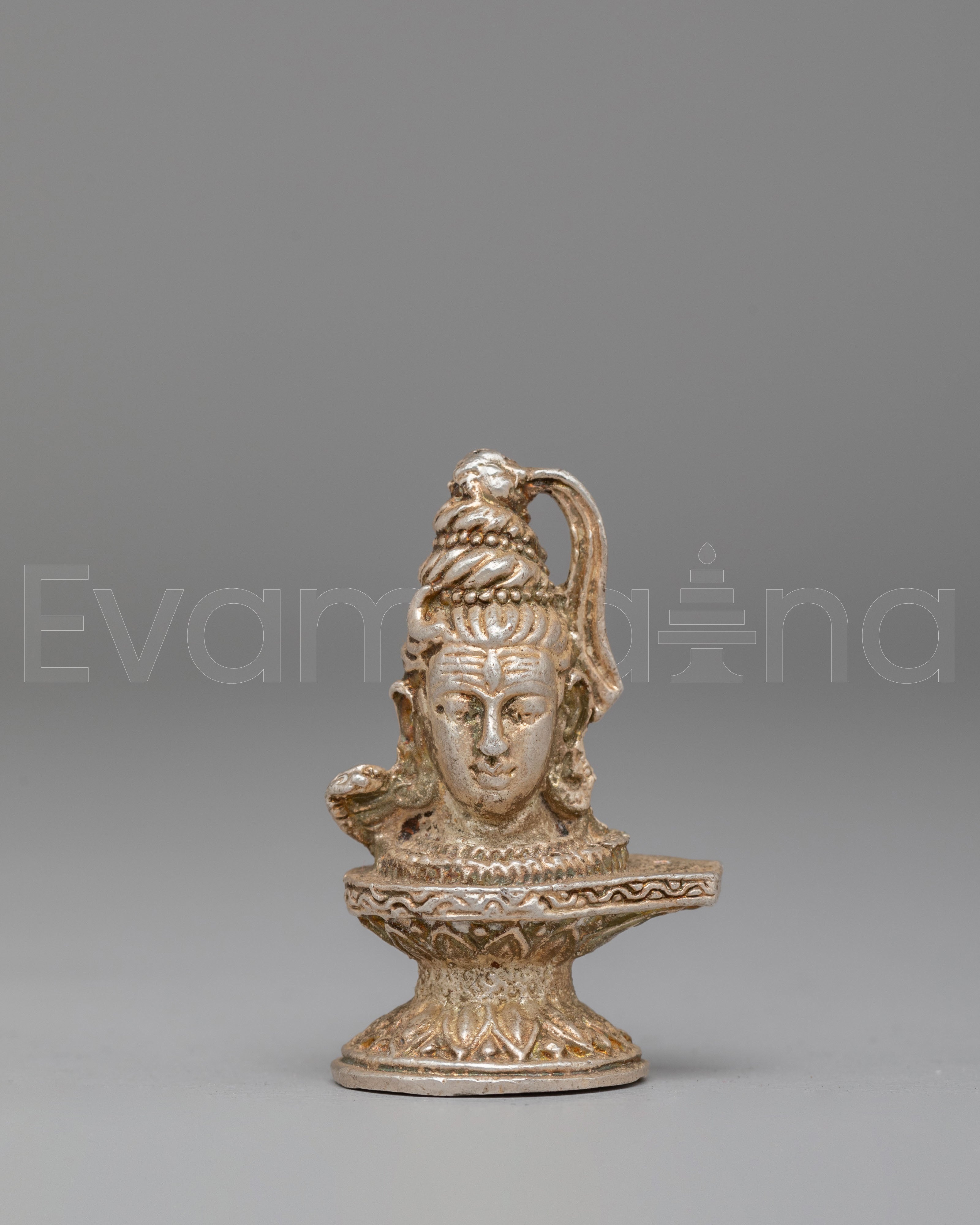 Shiva Linga With Head Design