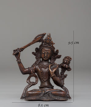 Traditional Tibetan Manjushri Statue | Bodhisattva of Wisdom