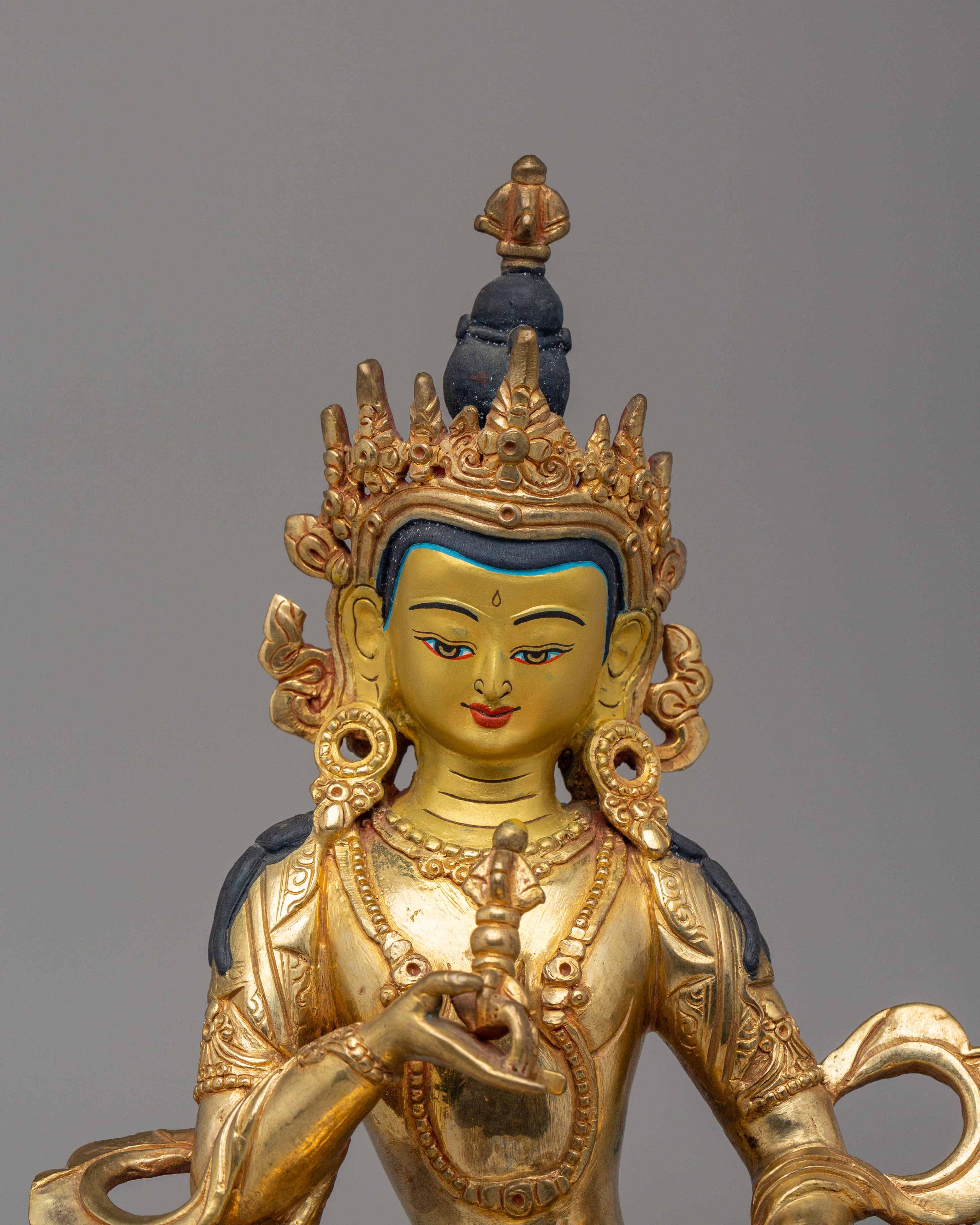 Sacred Altar Vajrasattva Statue | Copper Body with 24K Gold Plating