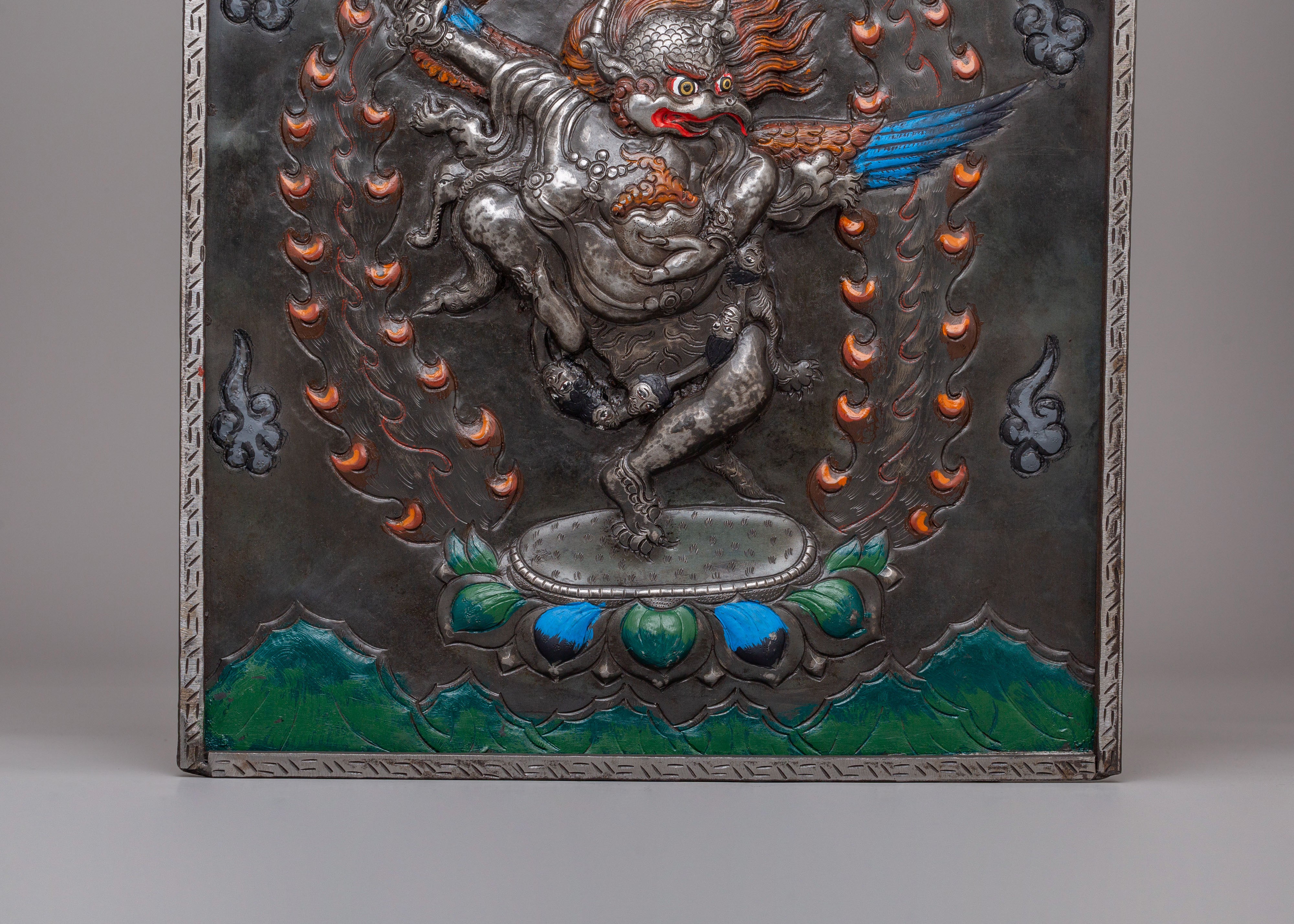 Handmade Ritual Garuda Wall Hanging | Symbol of Protection and Strength