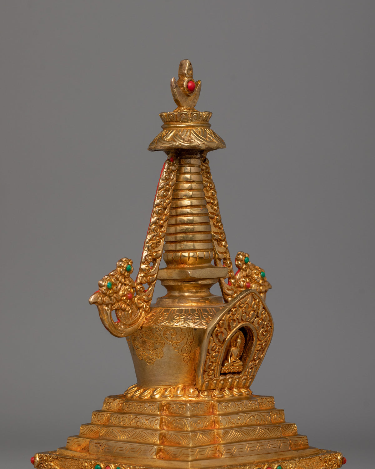 Buddhist Stupa of Great Miracles | Handcrafted Buddhist Shrine