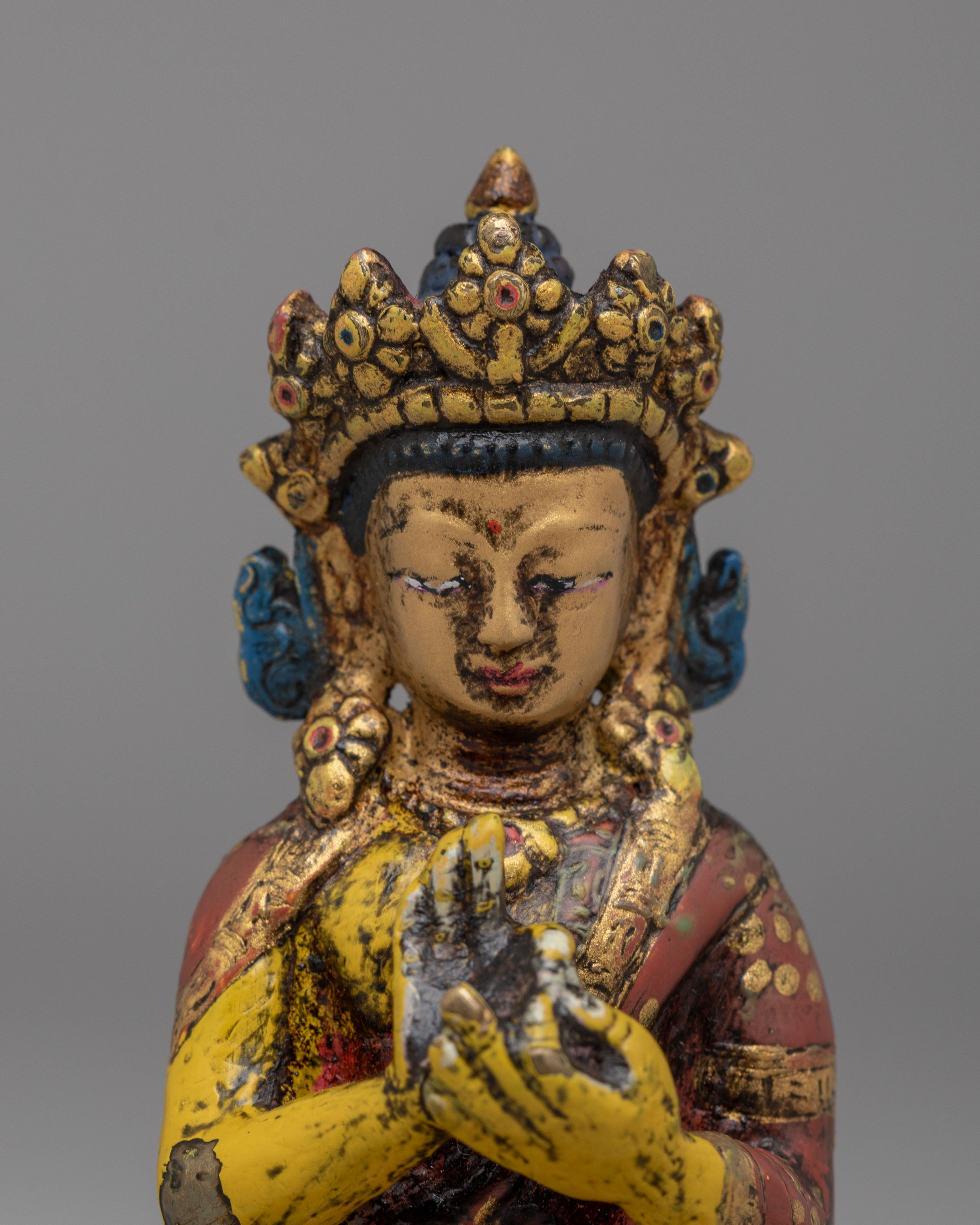 Himalayan Vairocana Meditation Statue | Tibetan Buddha Sculpture