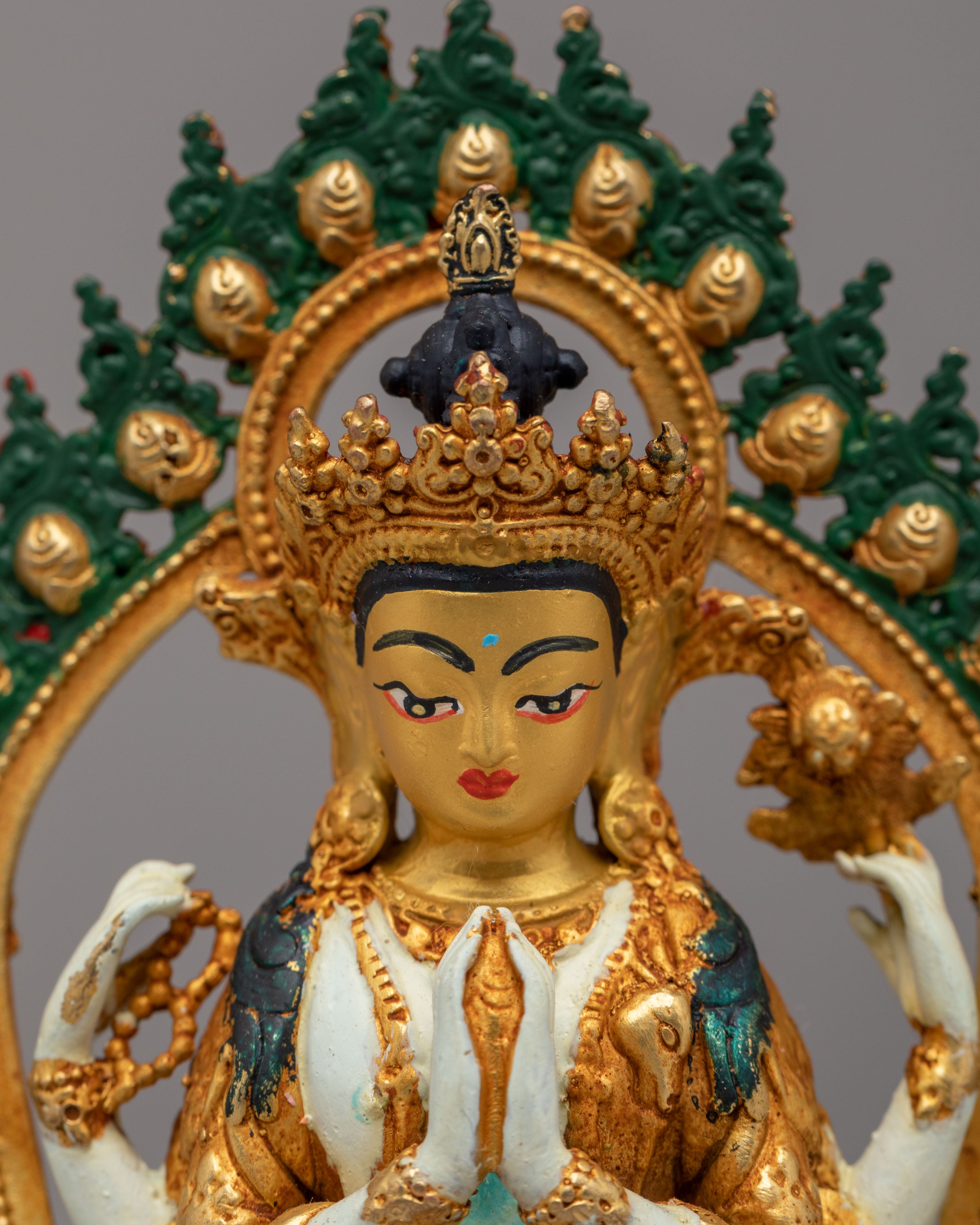 Chenrezig Divine Compassion Statue | Tibetan Bodhisattva Sculpture
