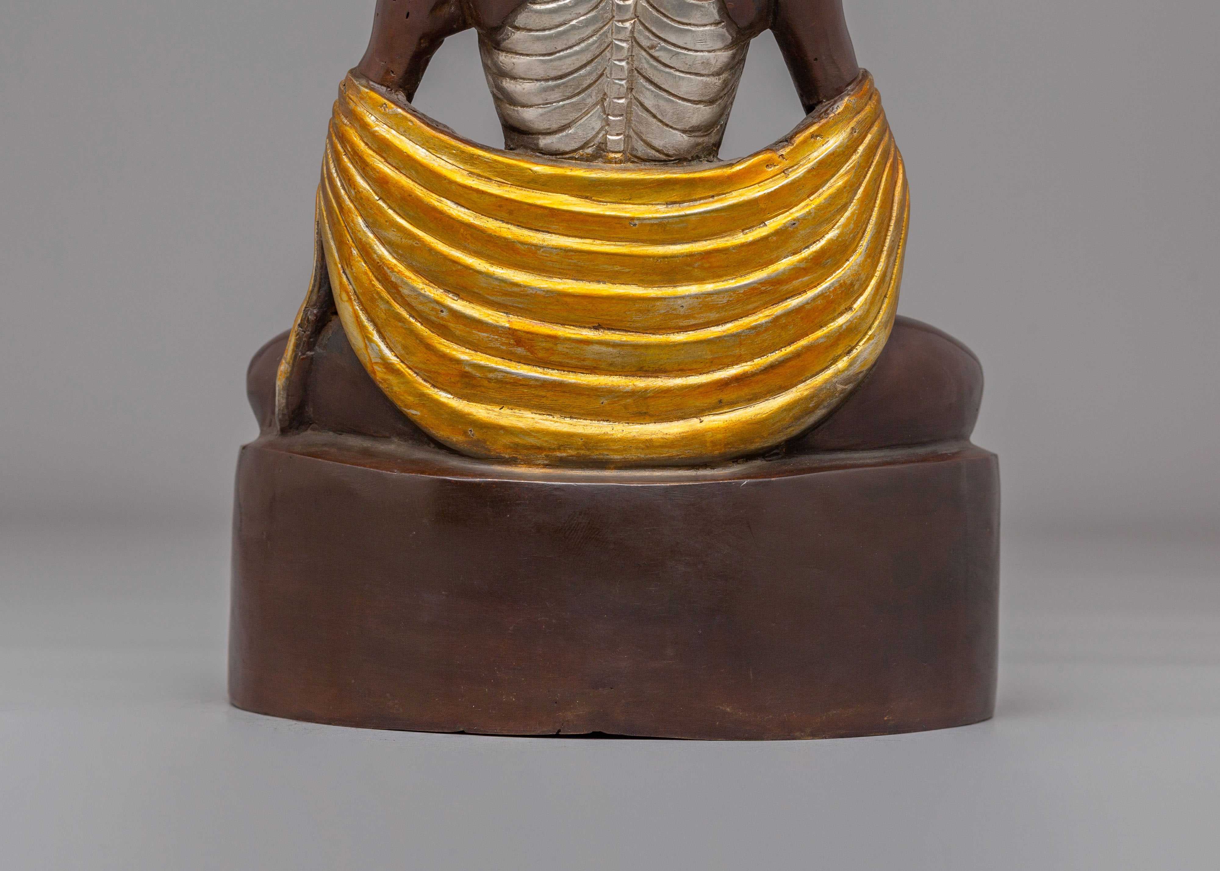 Spiritual Fasting Buddha Altar Statue | Symbol of Purity & Devotion
