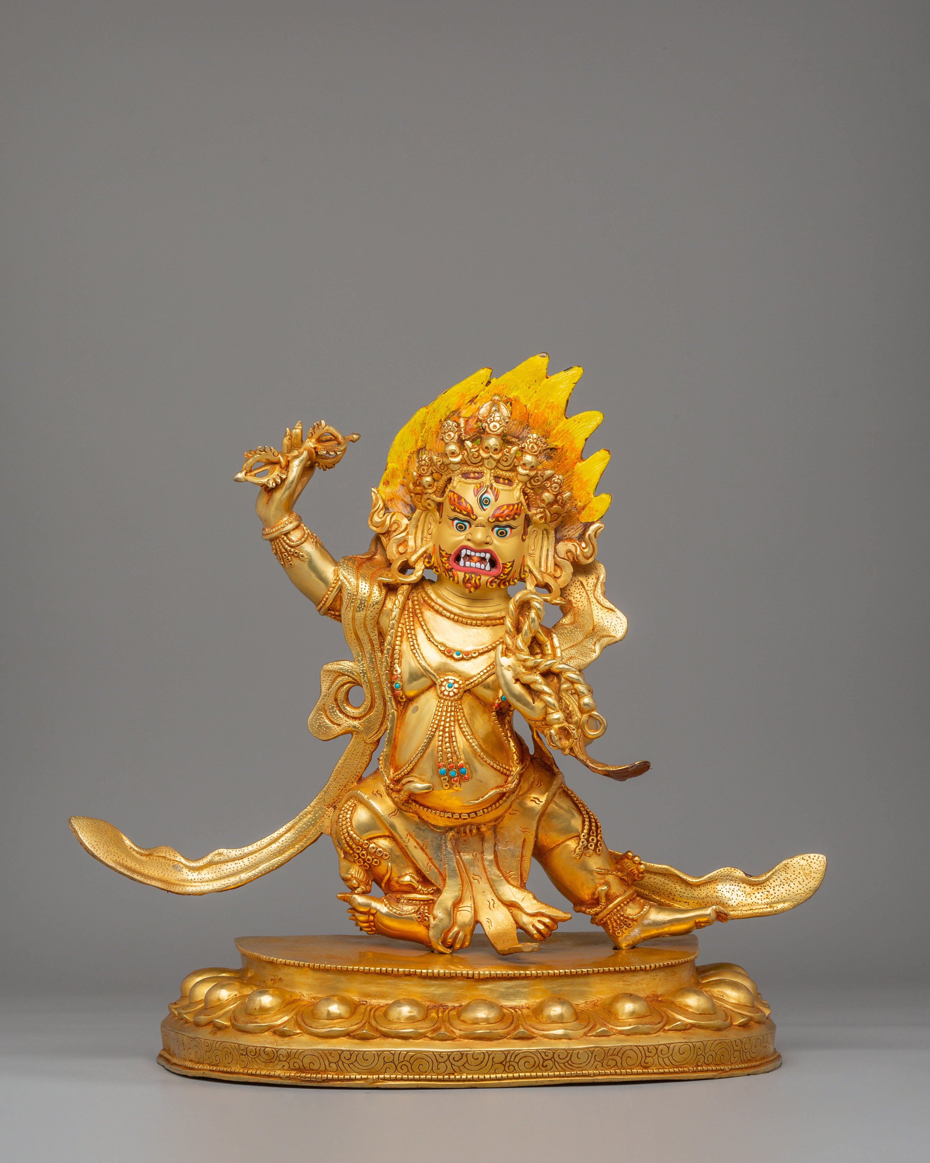 Vajrapani Buddhist Protector Deity Statue | Buddhist Altar Statue