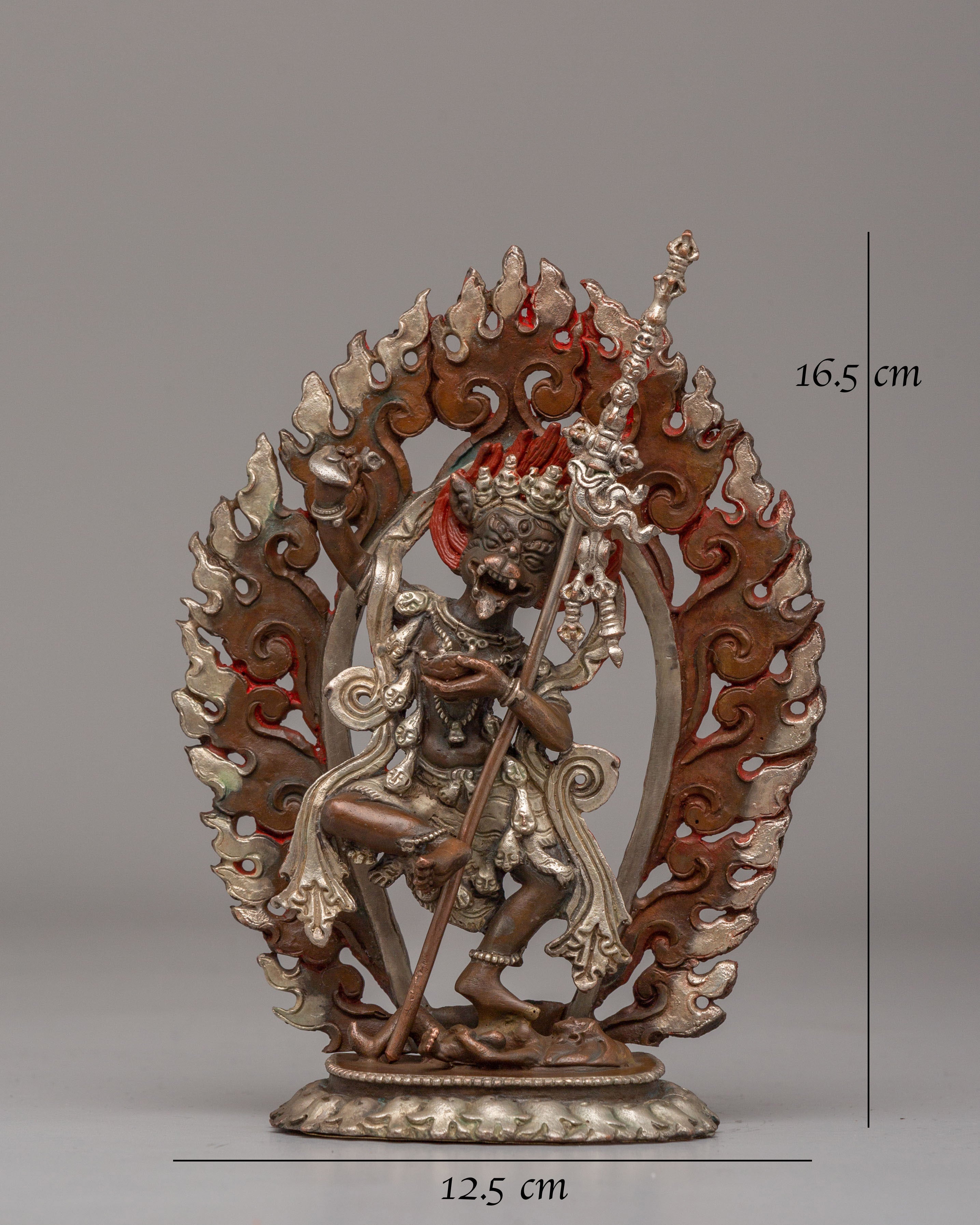 Sacred Simhamukha Sculpture | Handcrafted Tibetan Lion-Faced Dakini Statue