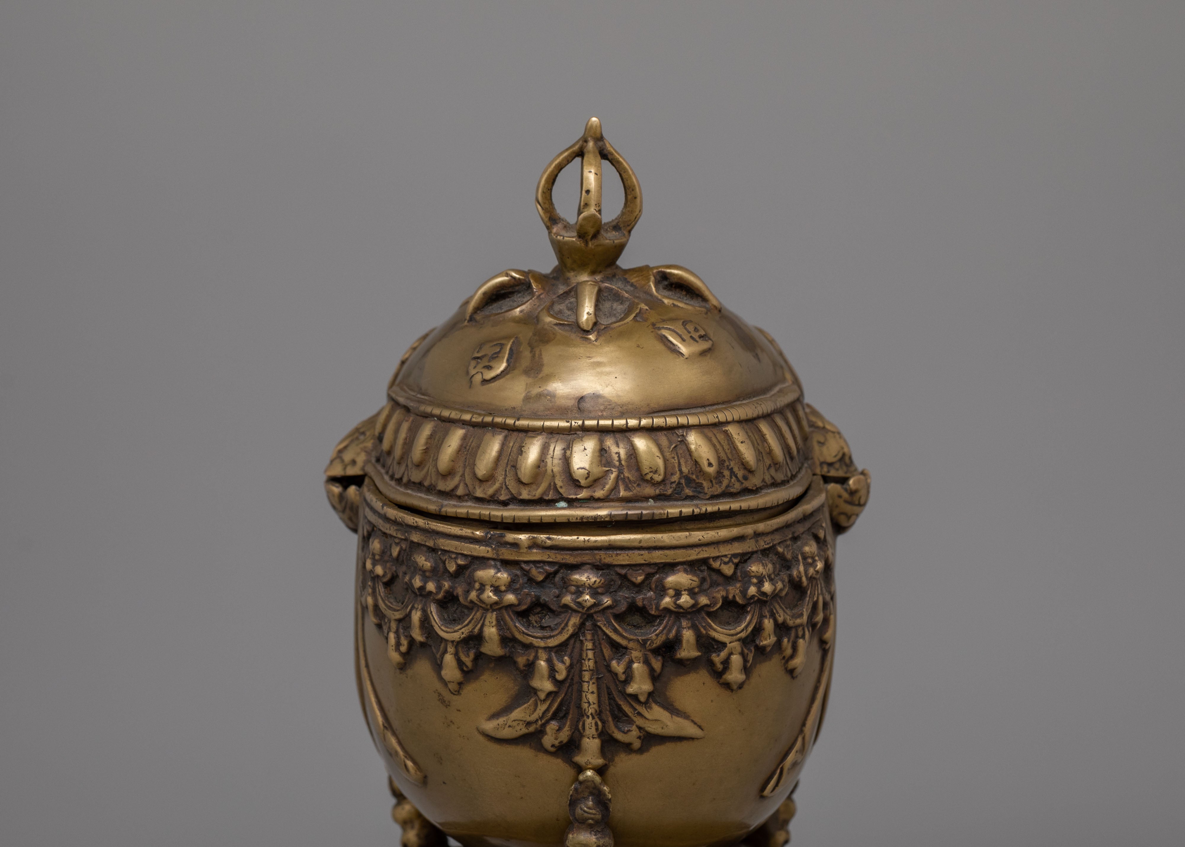 Himalayan Tibetan Handcrafted Kapala | Ritual Skull Cup