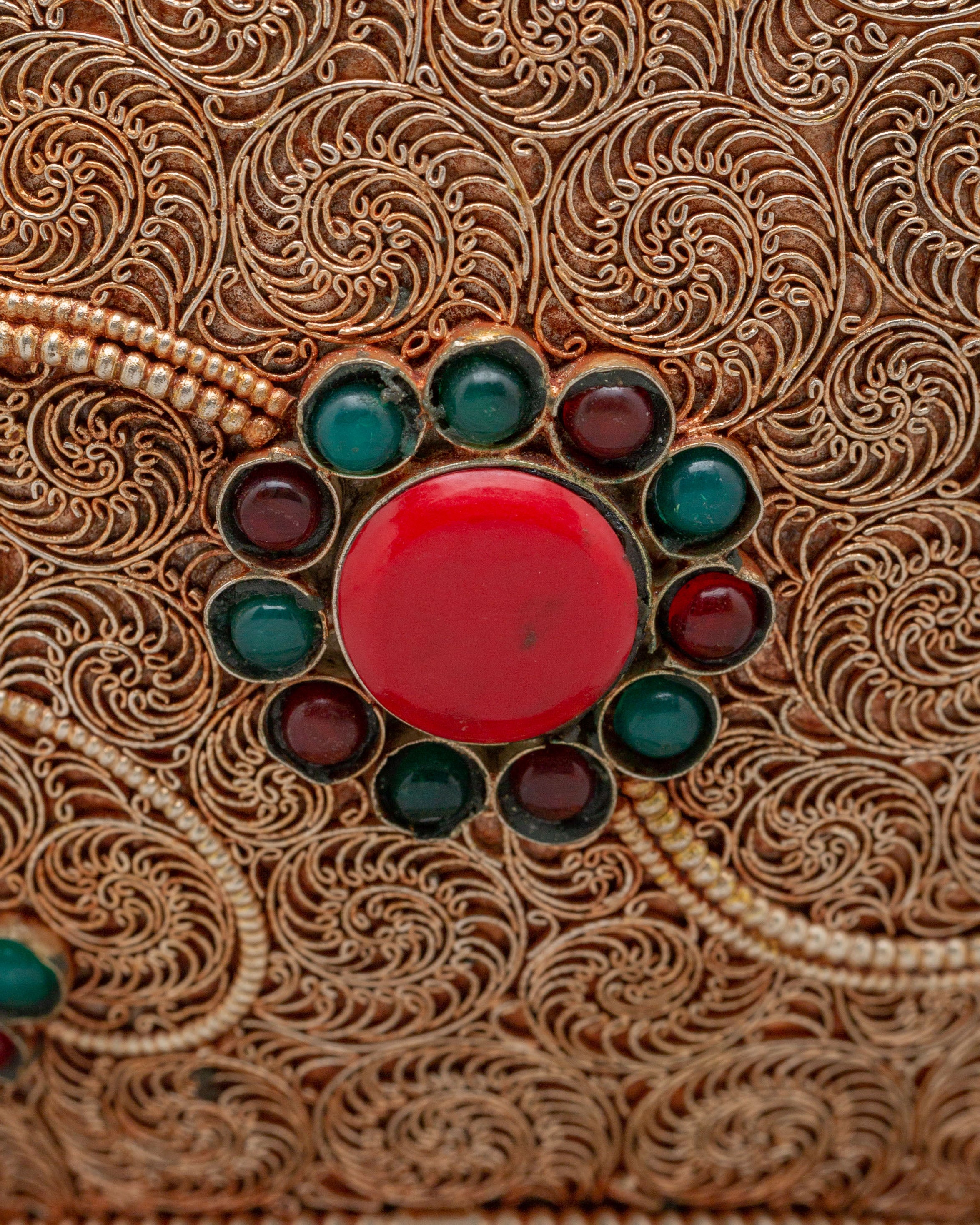 Tibetan Filigree Rice Pot | Handcrafted Ritual Vessel