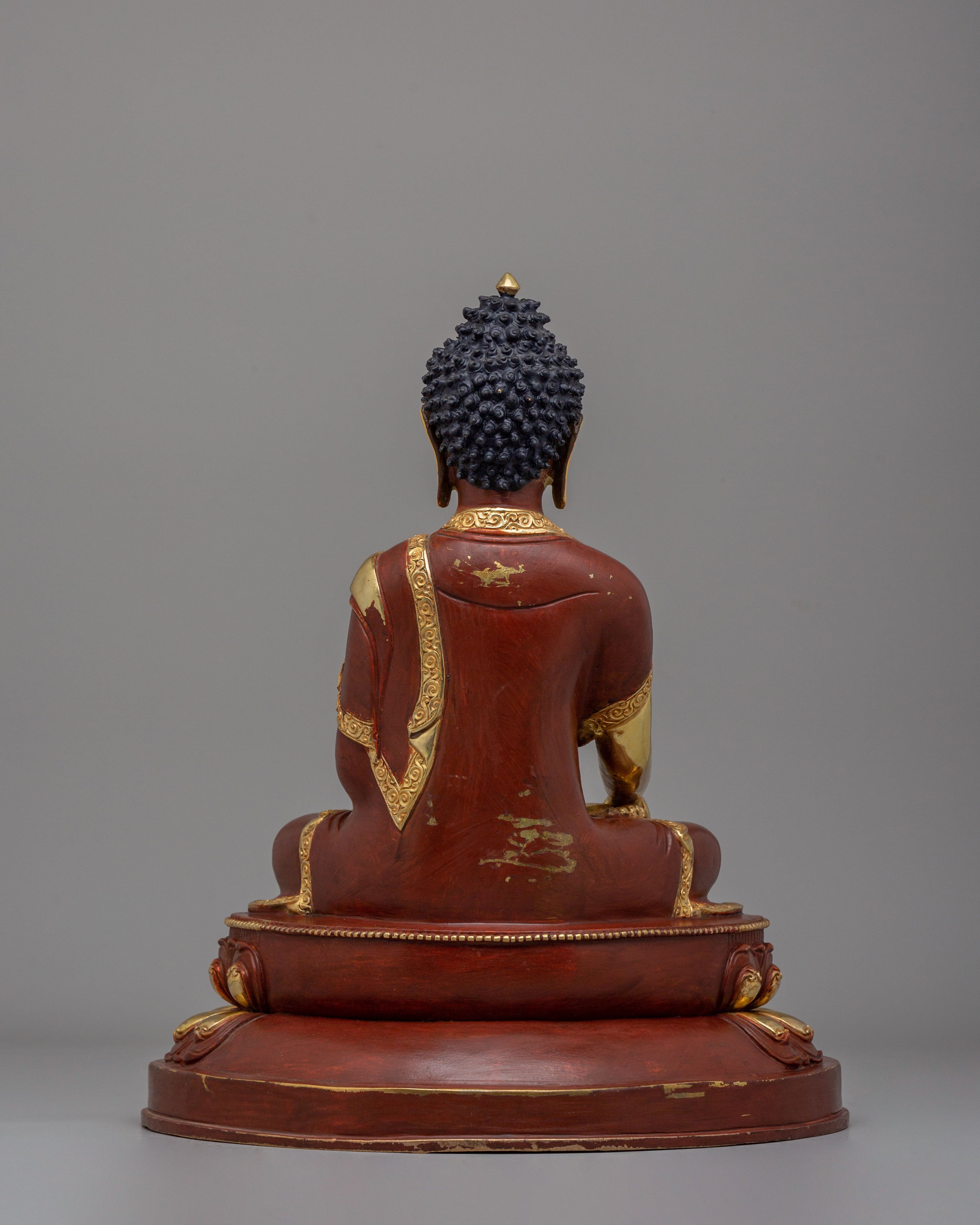 Copper Statue of Buddha Shakyamuni | Sacred Figure of Wisdom & Enlightenment