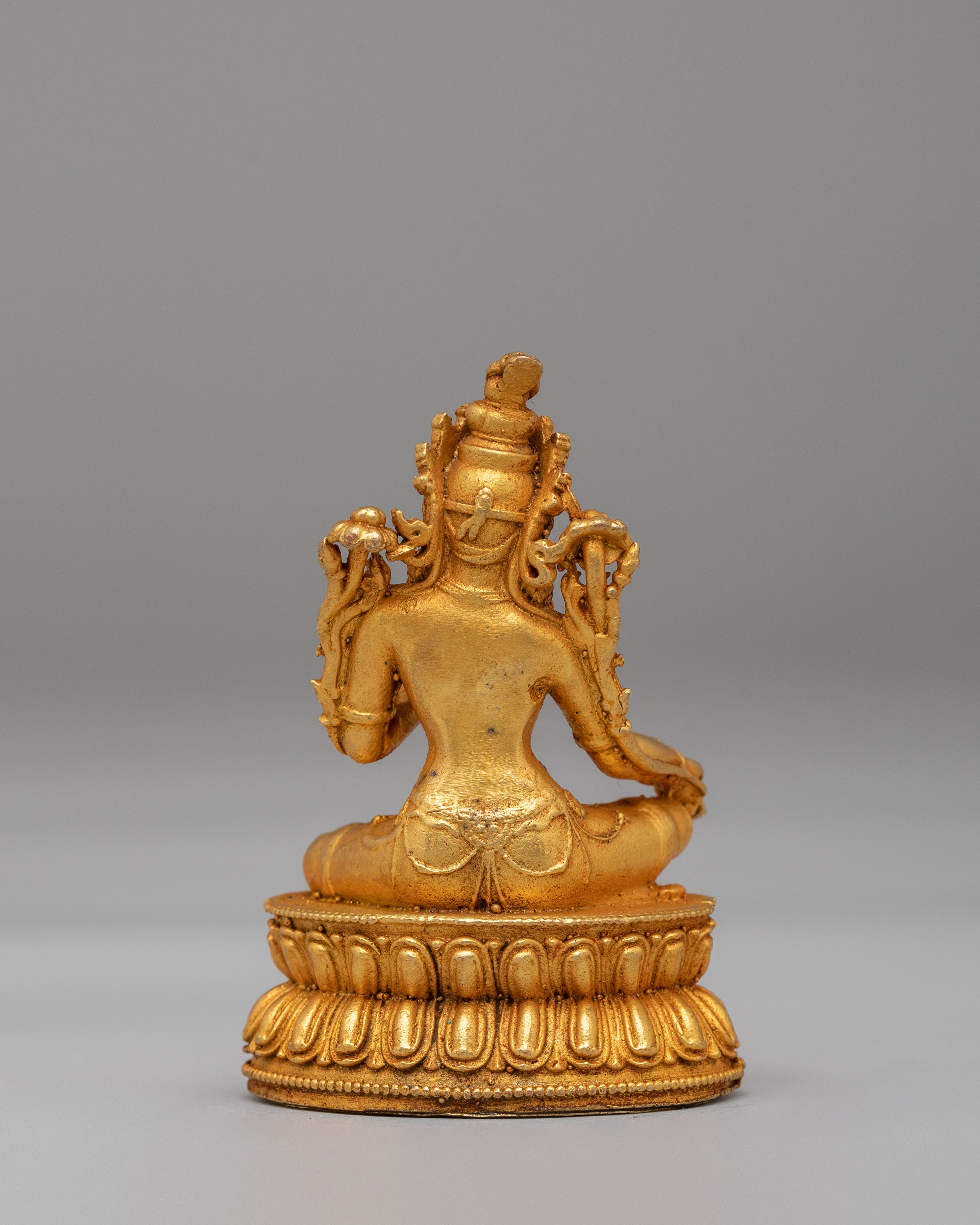 Green Tara Meditation Sculpture | Tibetan Goddess Figurine