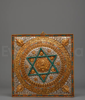 Handcrafted Wall Hanging Buddhist Mandala | Sacred Artwork for Spiritual Spaces