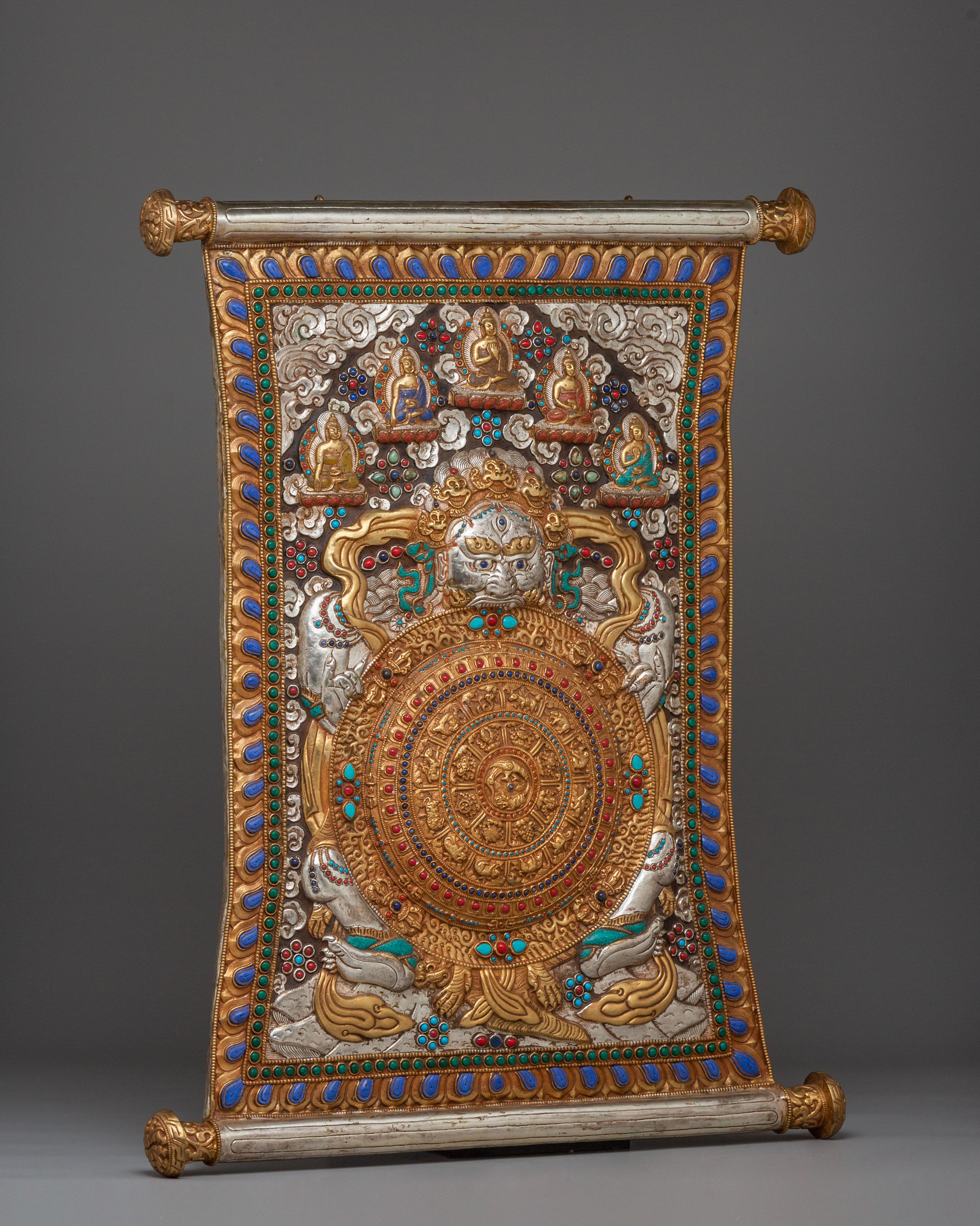 Wheel Of Life Metal Thangka | A Symbol of Impermanence and Spiritual Awakening