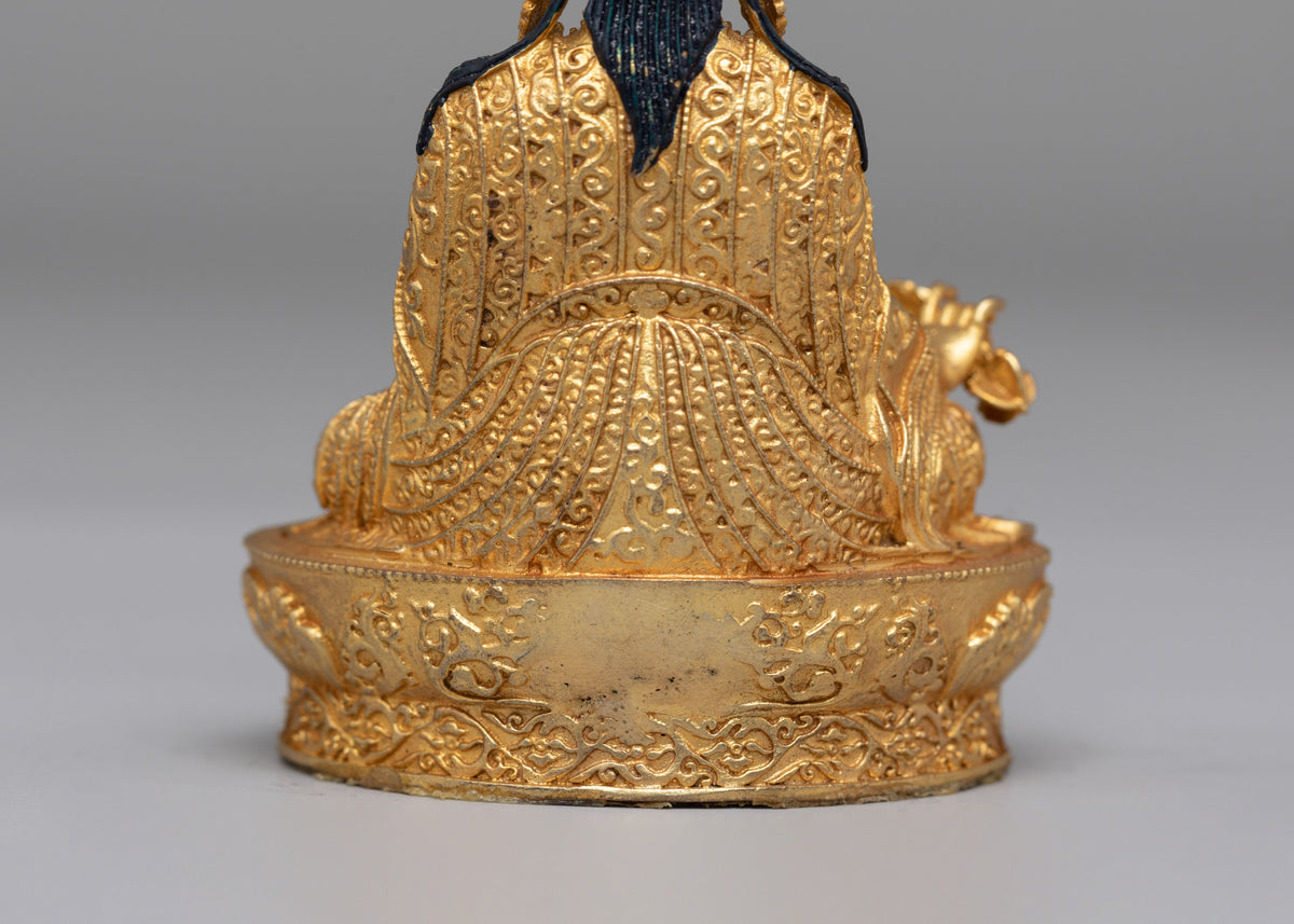 Handmade Guru Rinpoche Deity Statue | Padmasambhava Figurine for Meditation