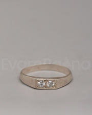 Handmade Artisan Silver Ring | Natural Zircon Jewelry