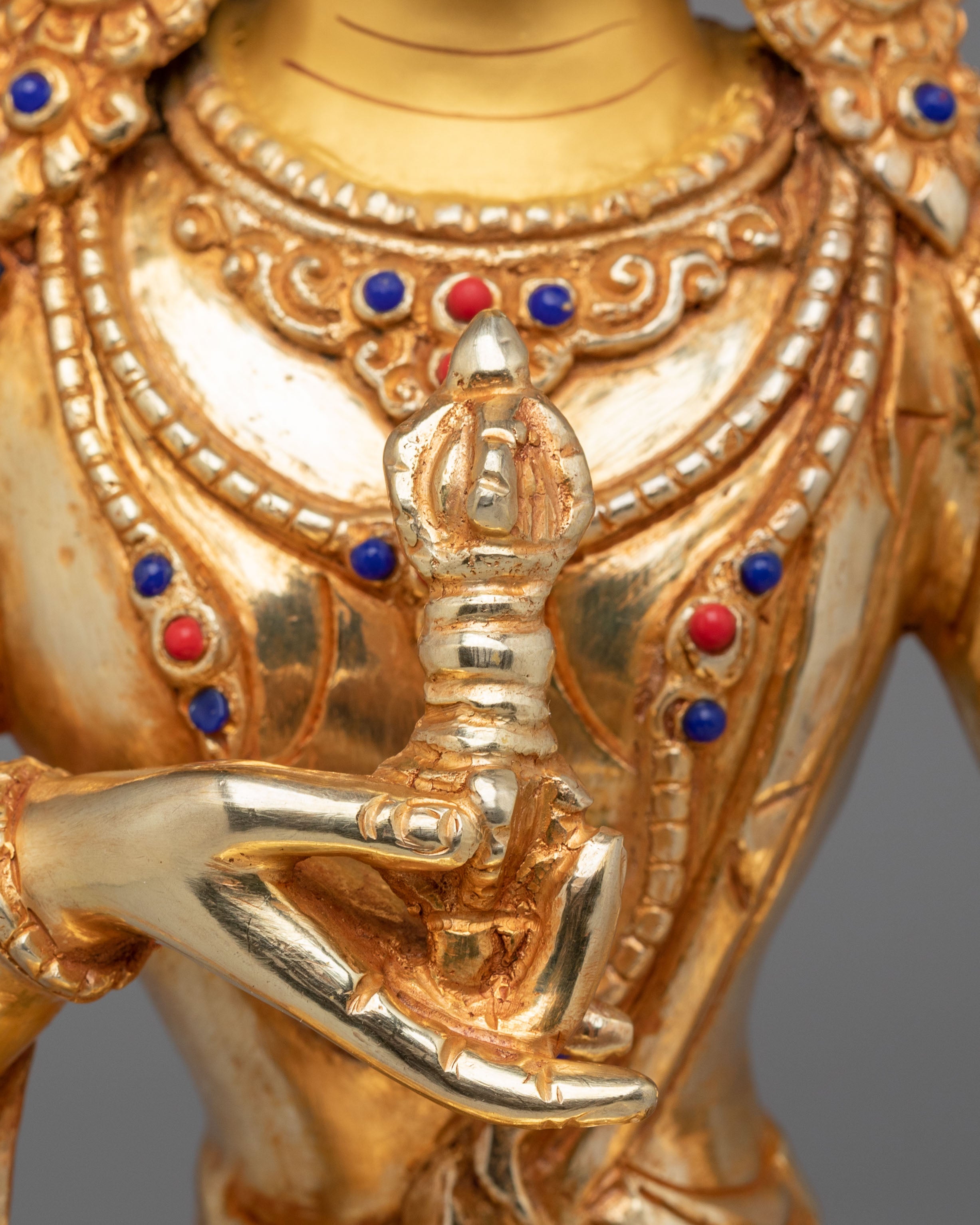 Himalayan Vajrasattva Altar Statue | Sacred Tibetan Artwork for Spiritual Decor