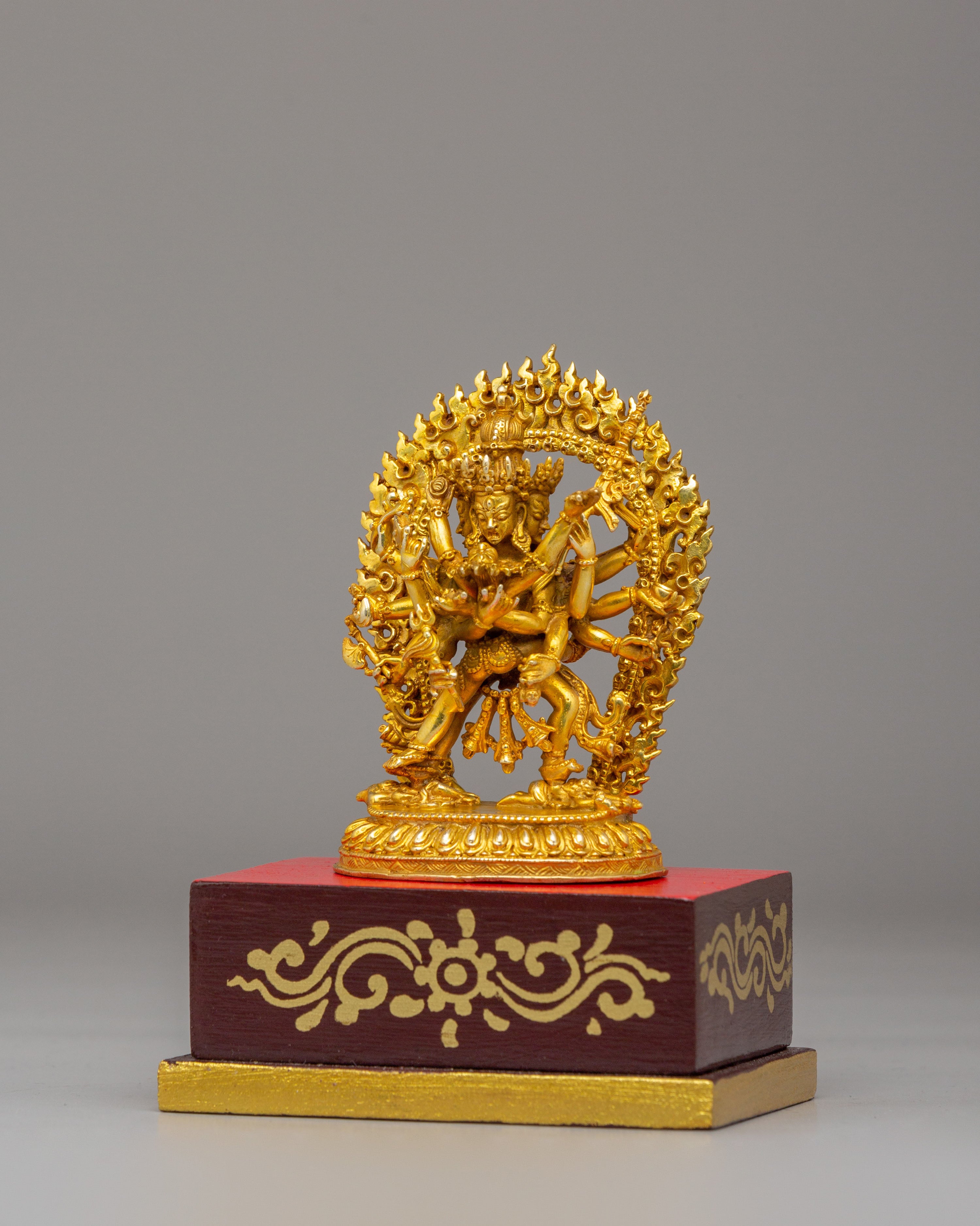 Tibetan Chakrasamvara with Consort Statue | Handmade Himalayan Art