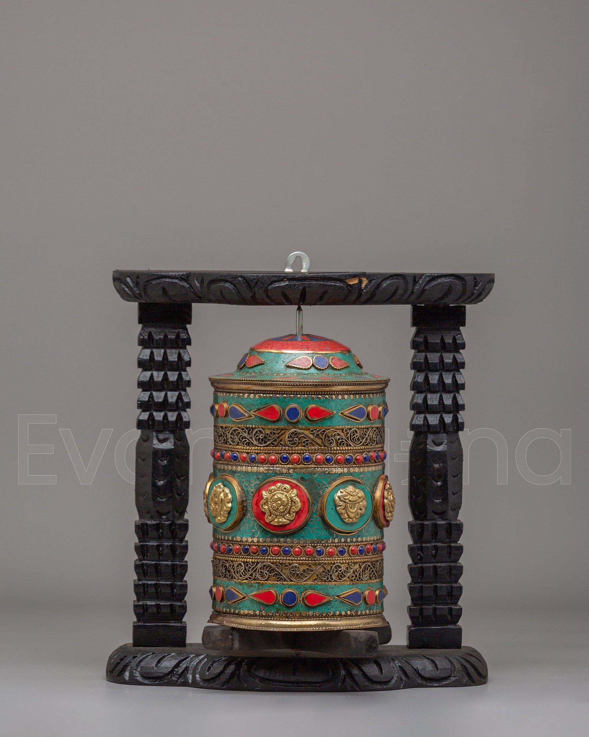 Handmade Tibetan Meditation Prayer Wheel