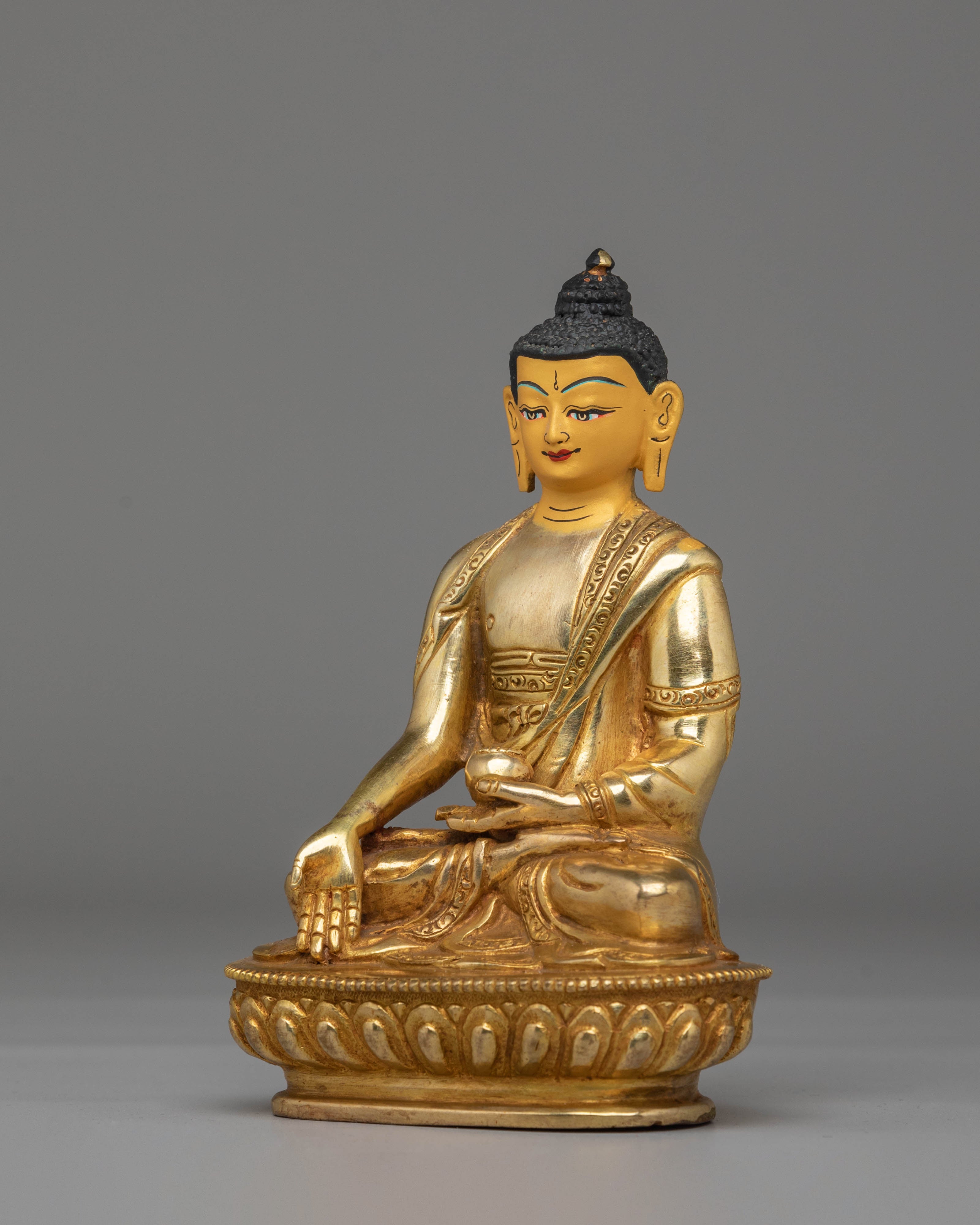 Handcrafted Ratnasambhava Copper Sculpture | Tibetan Copper Statue