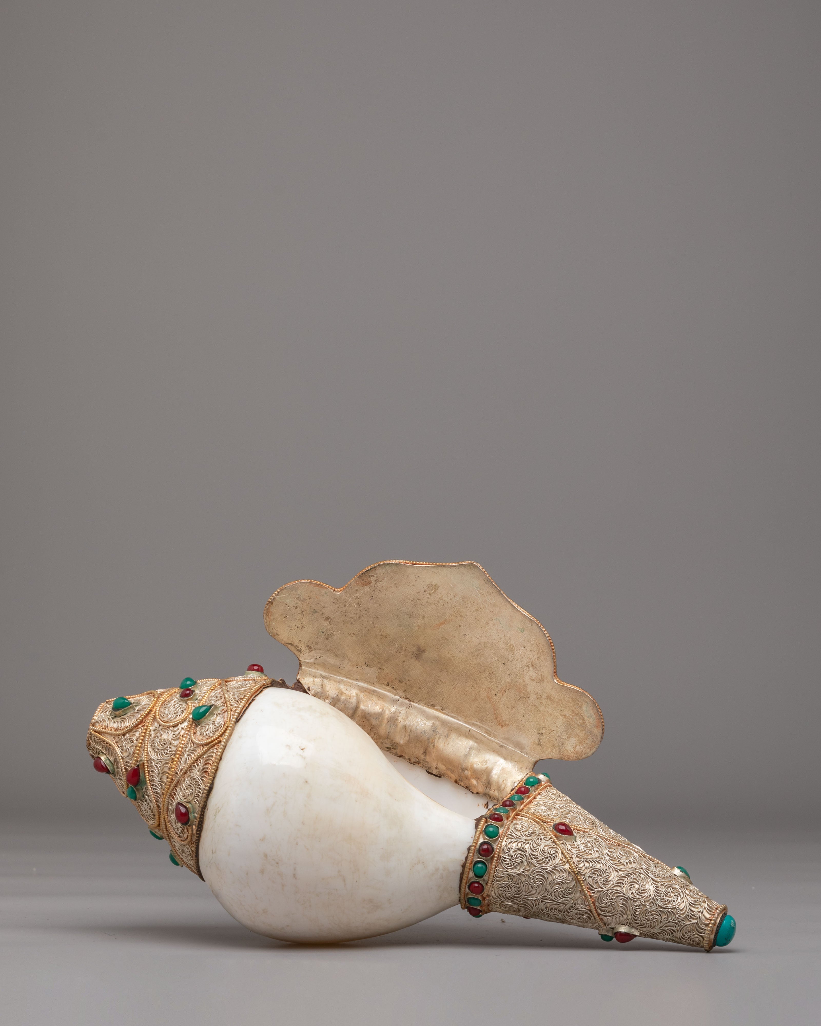 Handmade Ritual Conch | Tibetan Meditation Decor