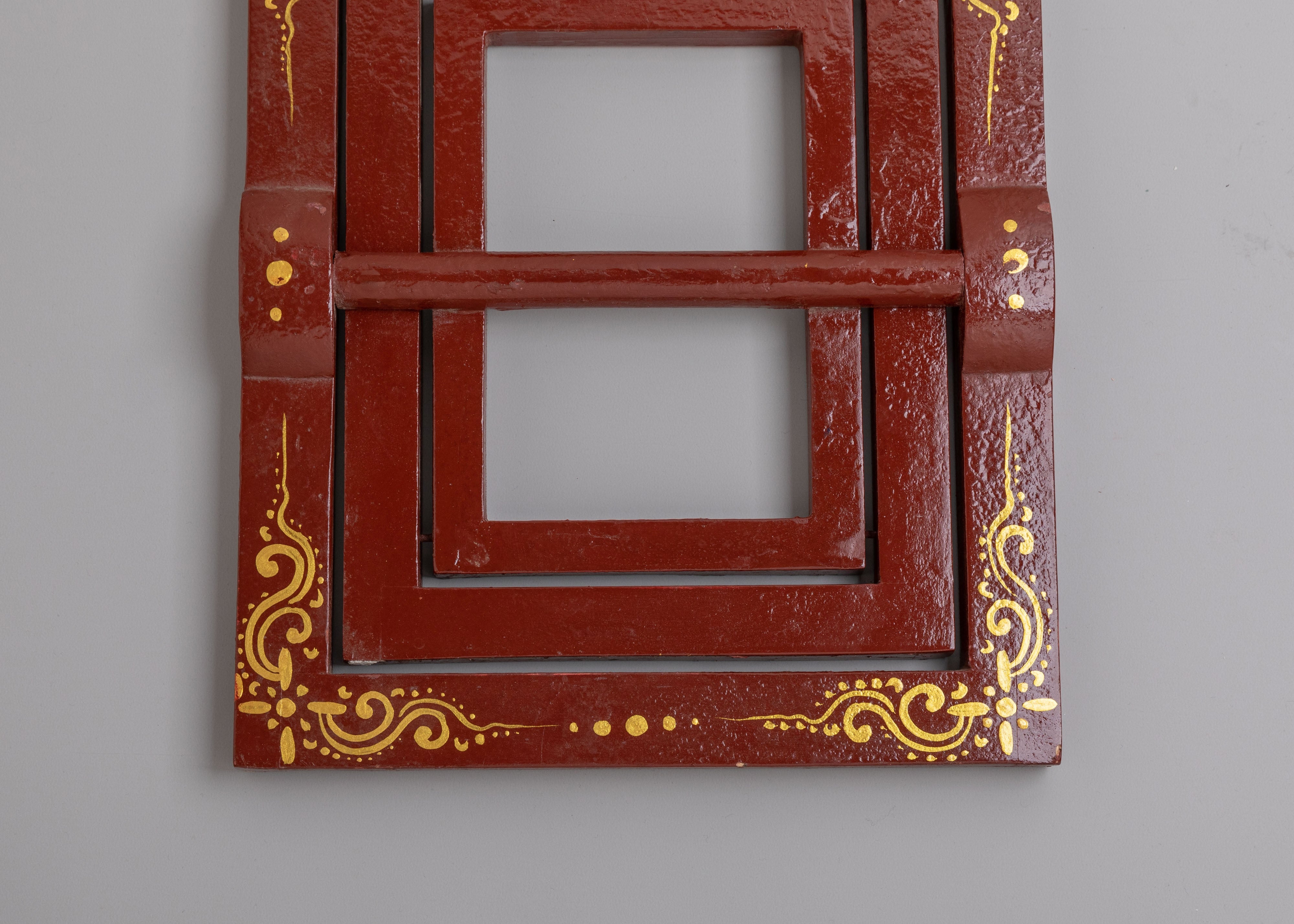 Handcrafted Wooden Book Stand | Traditional Tibetan Decorative Book Holder