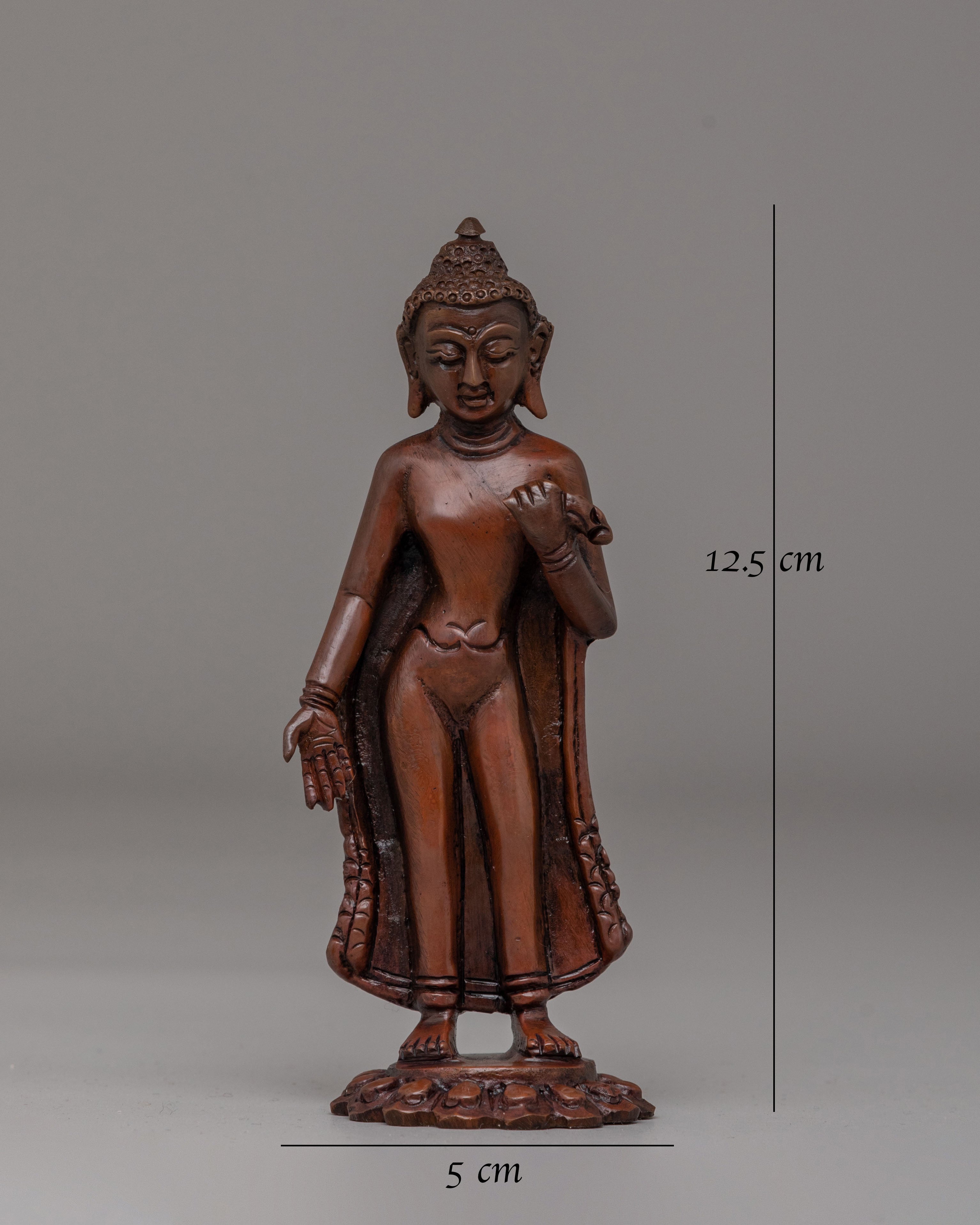 Spiritual Dipankara Buddha Statue | Oxidized Copper Body