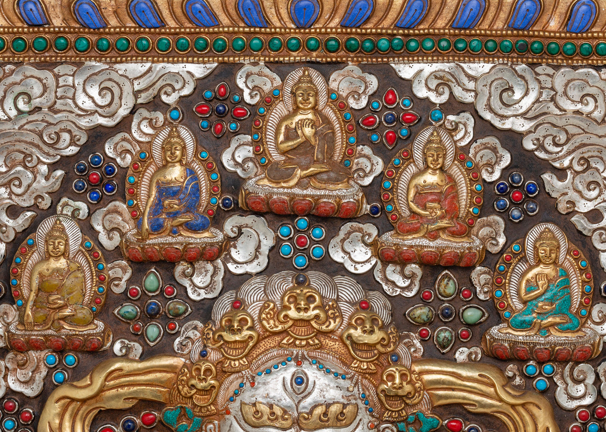 Wheel Of Life Metal Thangka | A Symbol of Impermanence and Spiritual Awakening