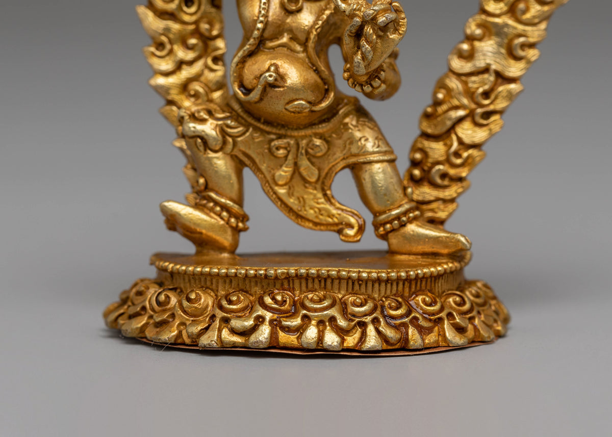 Wrathful Bodhisattva Vajrapani Sculpture | Powerful Buddha for Protection