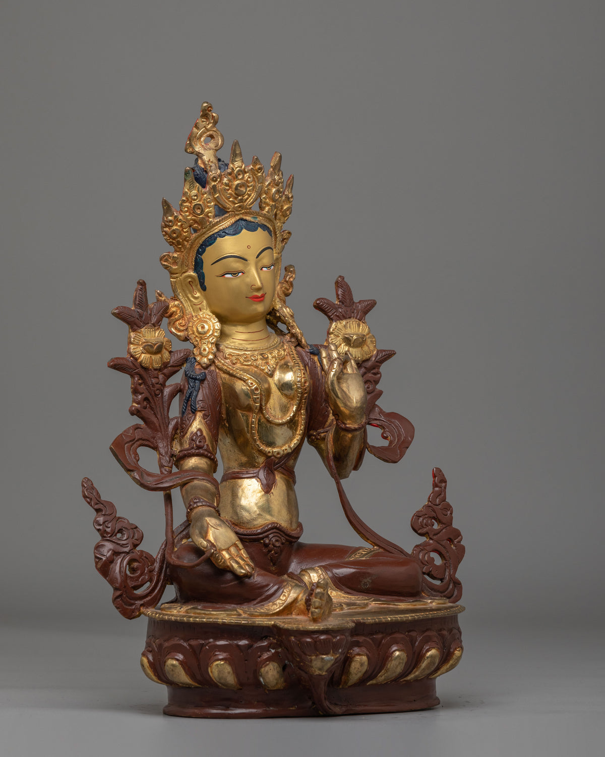 Green Tara Statue for Home Shrine | Spiritual Protection & Blessings