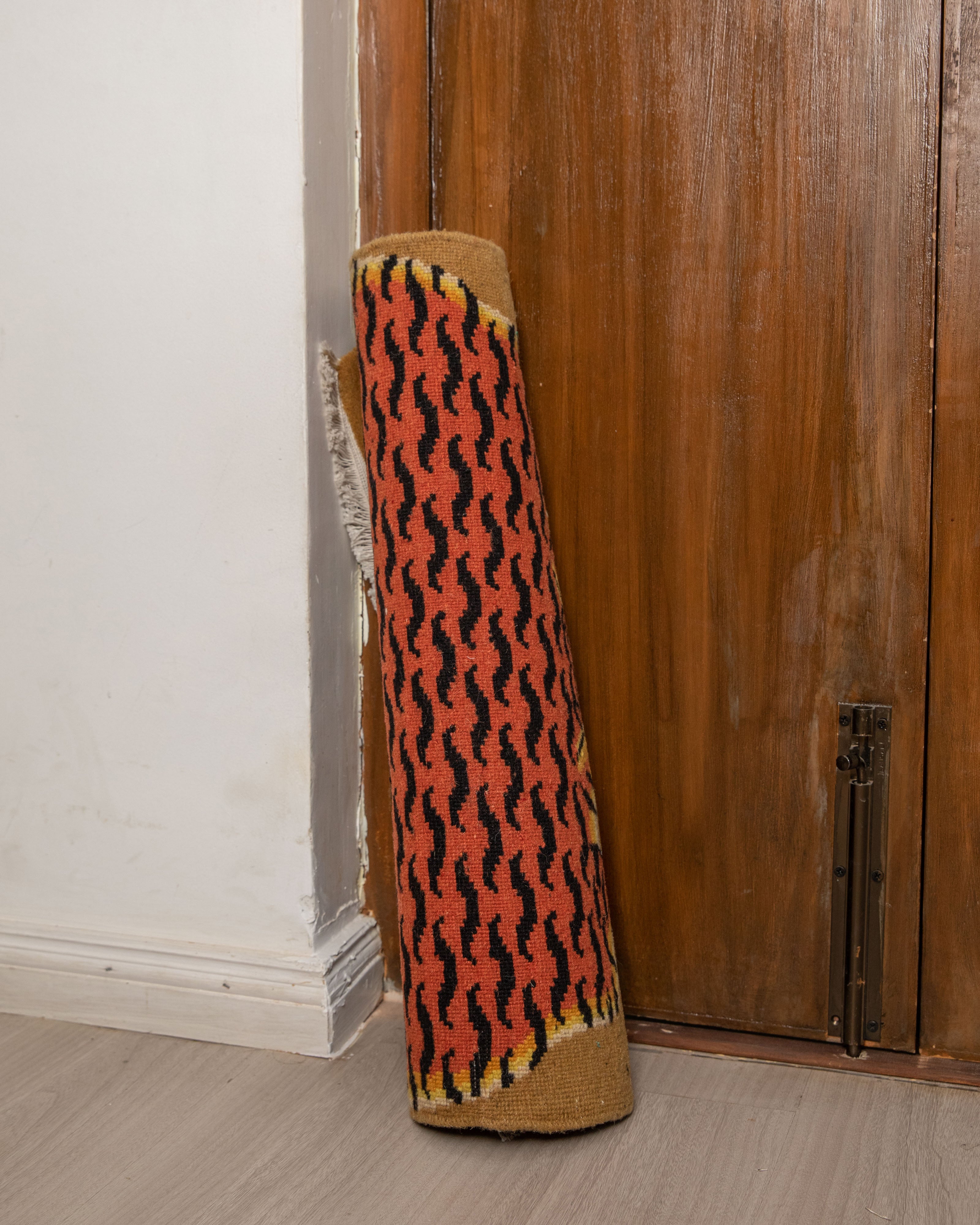 Traditional Wool Rug | Spiritual Artwork for Meditation