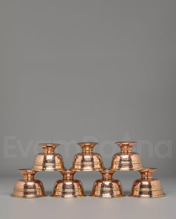 Buddhist Offering Bowl Set for Ritual