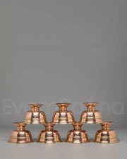 Buddhist Offering Bowl Set for Ritual