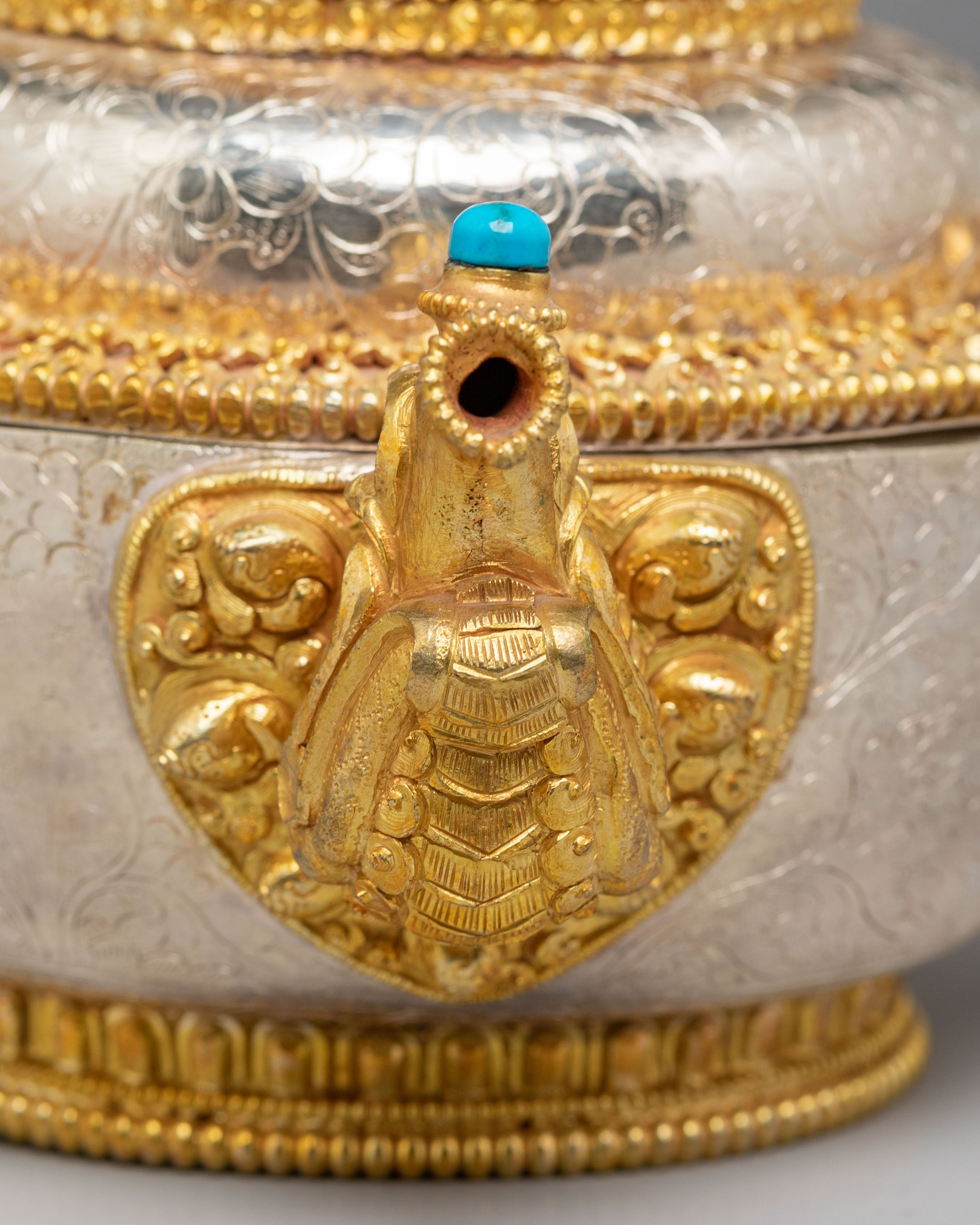 Silver-Plated Shrine Water Offering Bowls | Elegant Ritual Tools for Spiritual Practice