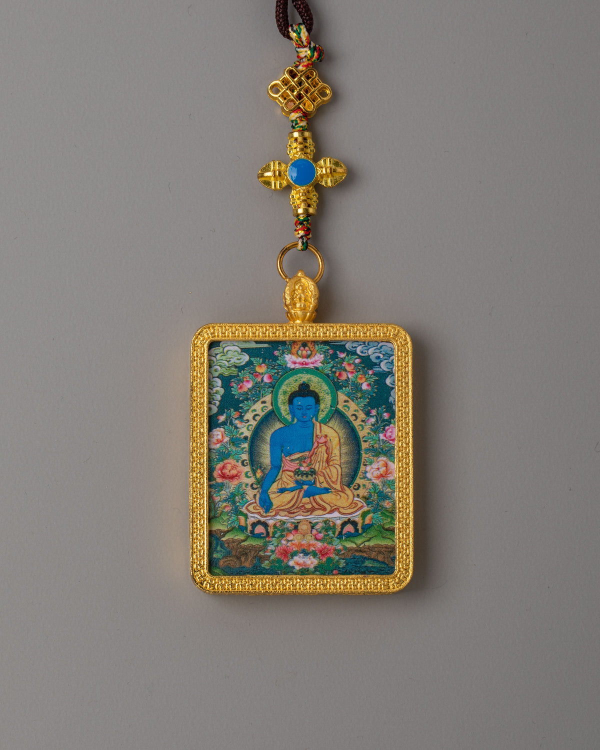 Handcrafted Ratnasambhava Pendant | Buddhist Artwork for Meditation & Shrine Decor