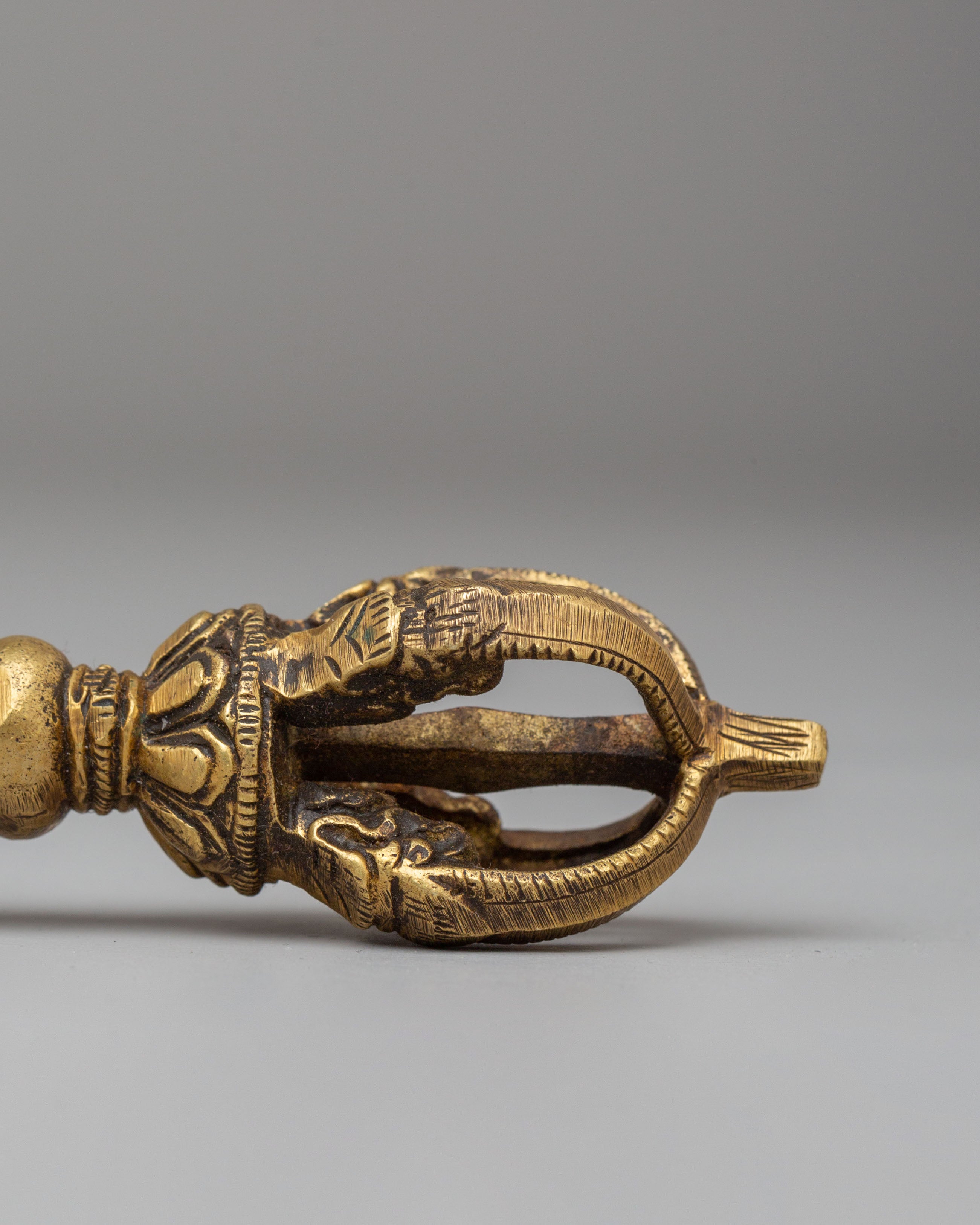Tibetan Buddhism Vajra and Bell Set | Bronze Ritual Tools