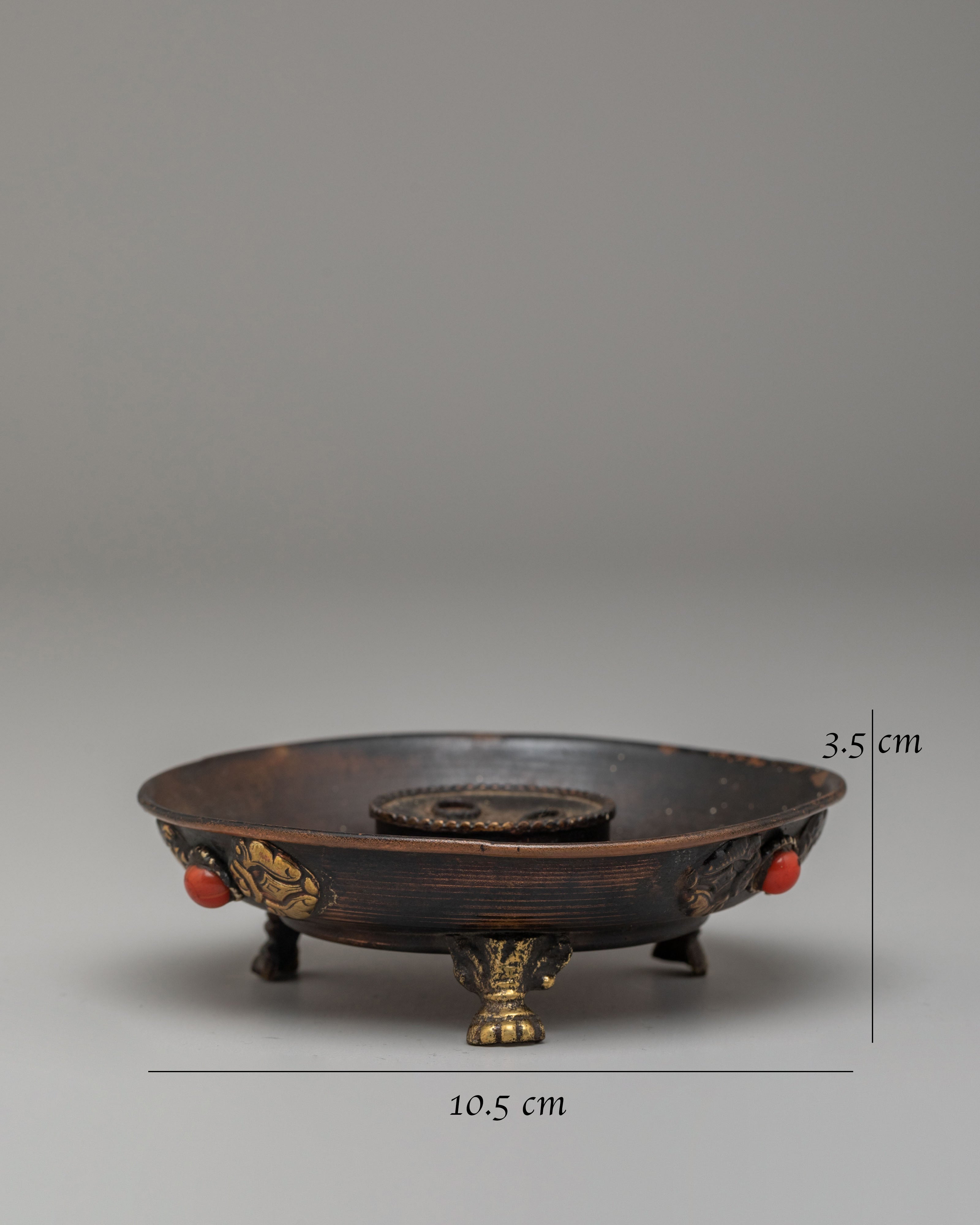 Meditation & Prayer Incense Holder | Handcrafted Brass Altar Decor