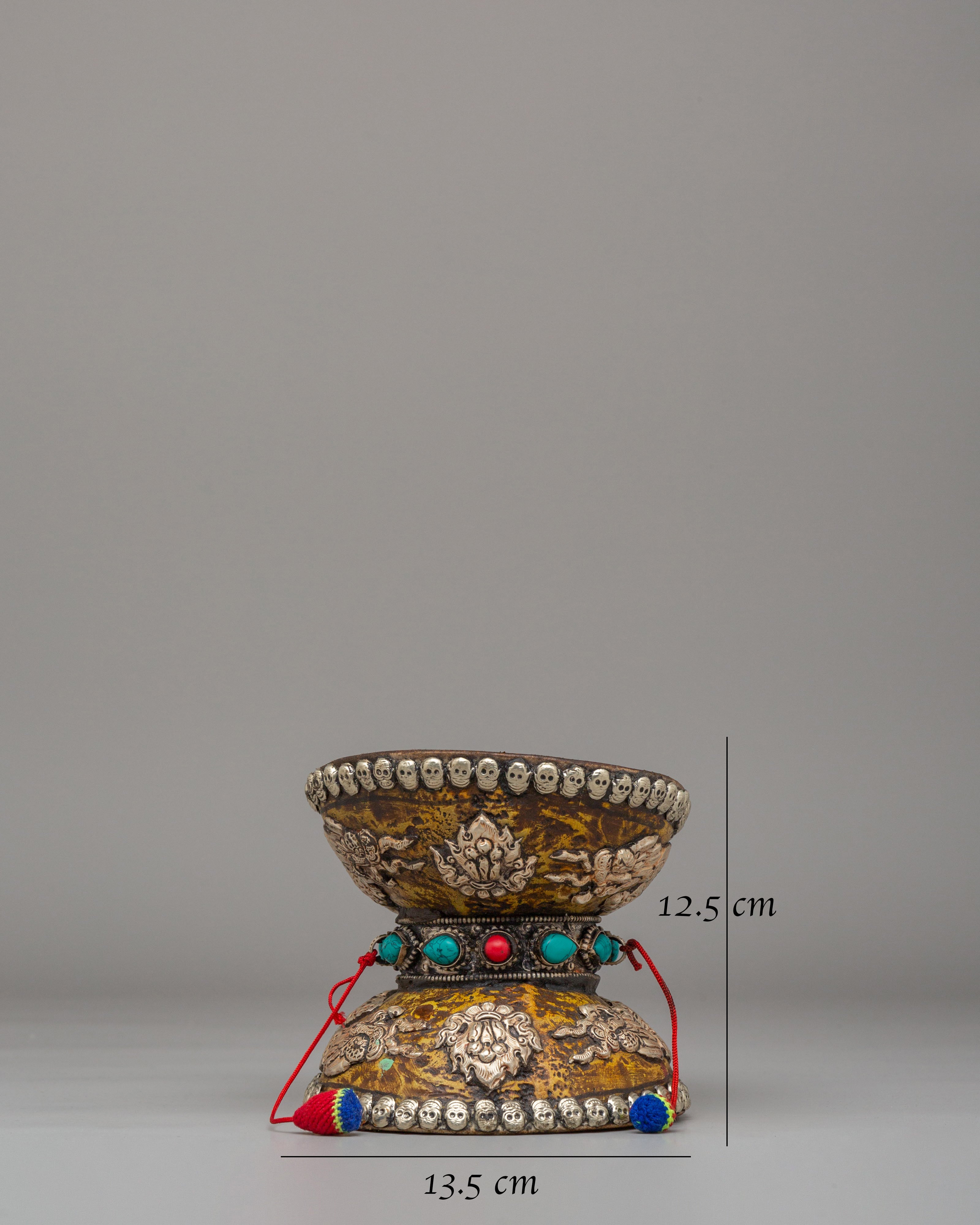 Sacred Ceremonial Damaru | Handcrafted Ritual Drum