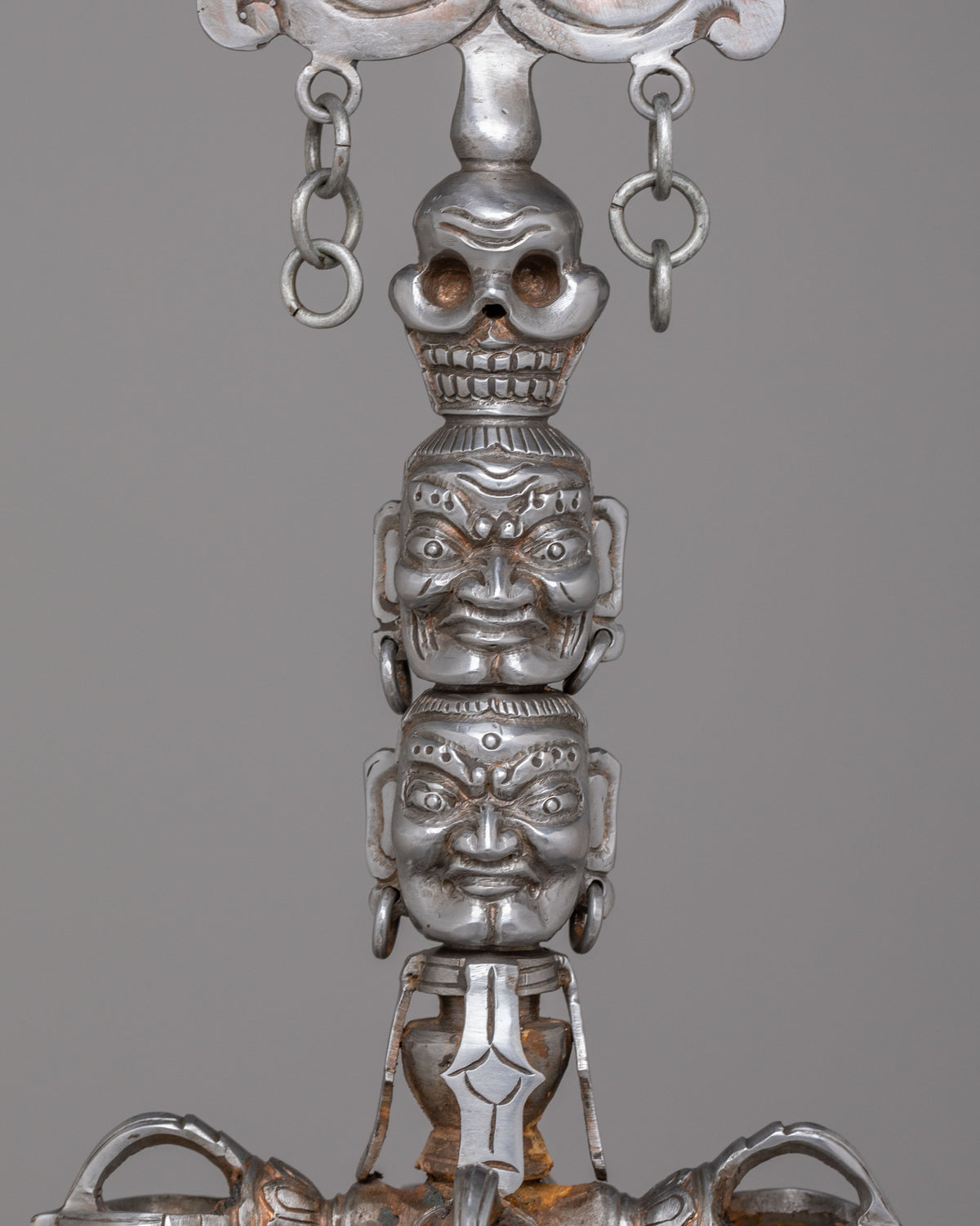 Spiritual Khatvanga Ceremonial Staff | Tibetan Rituals & Meditation