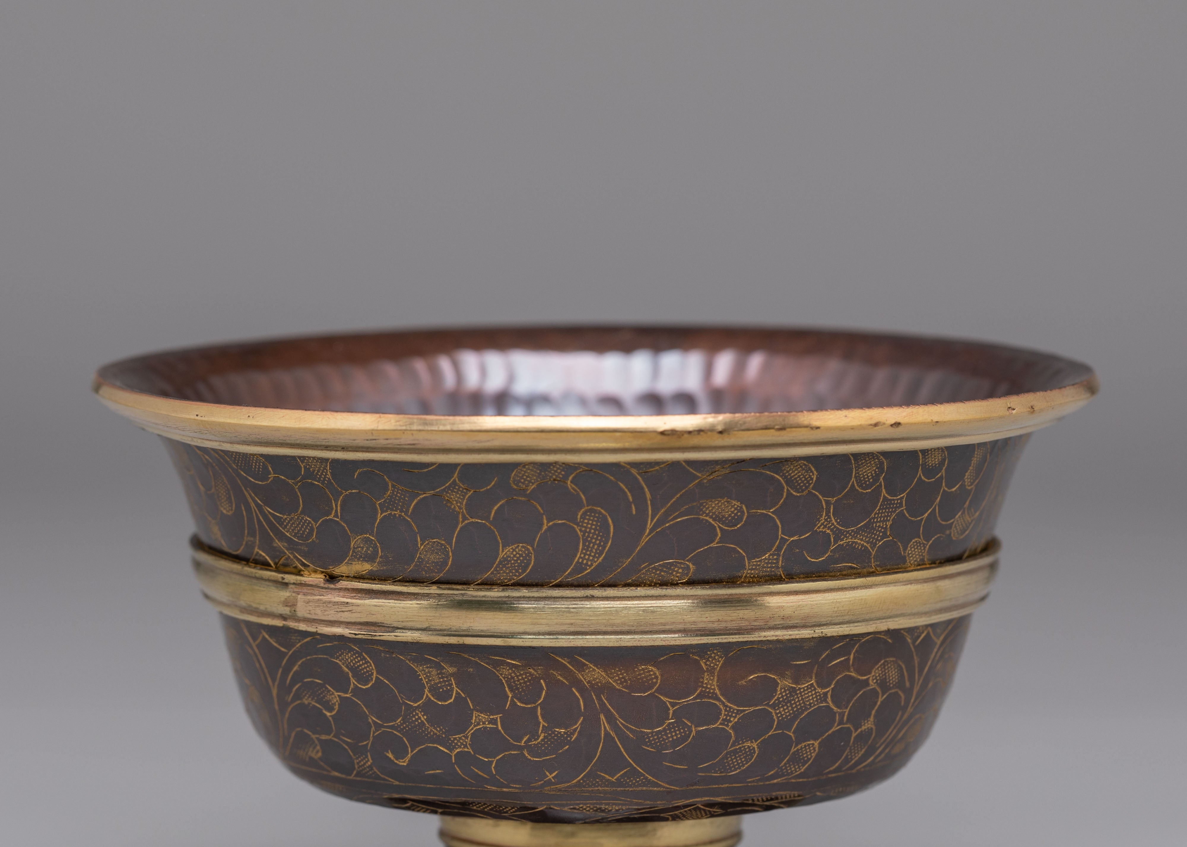 Handmade Offering Bowls Set | Tibetan Ritual Bowls for Meditation