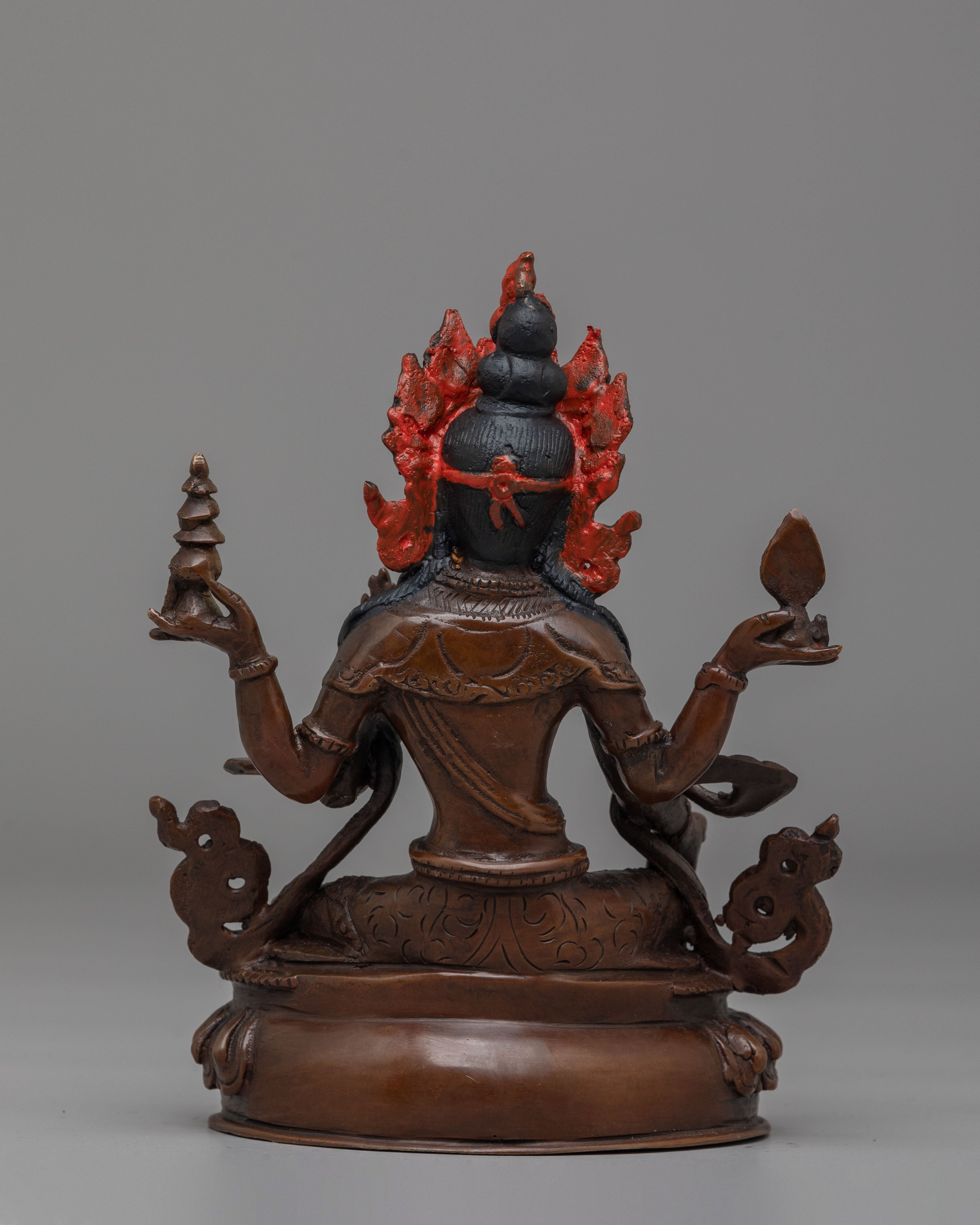 Divine Laxmi Mata Statue | Copper Altar Figurine