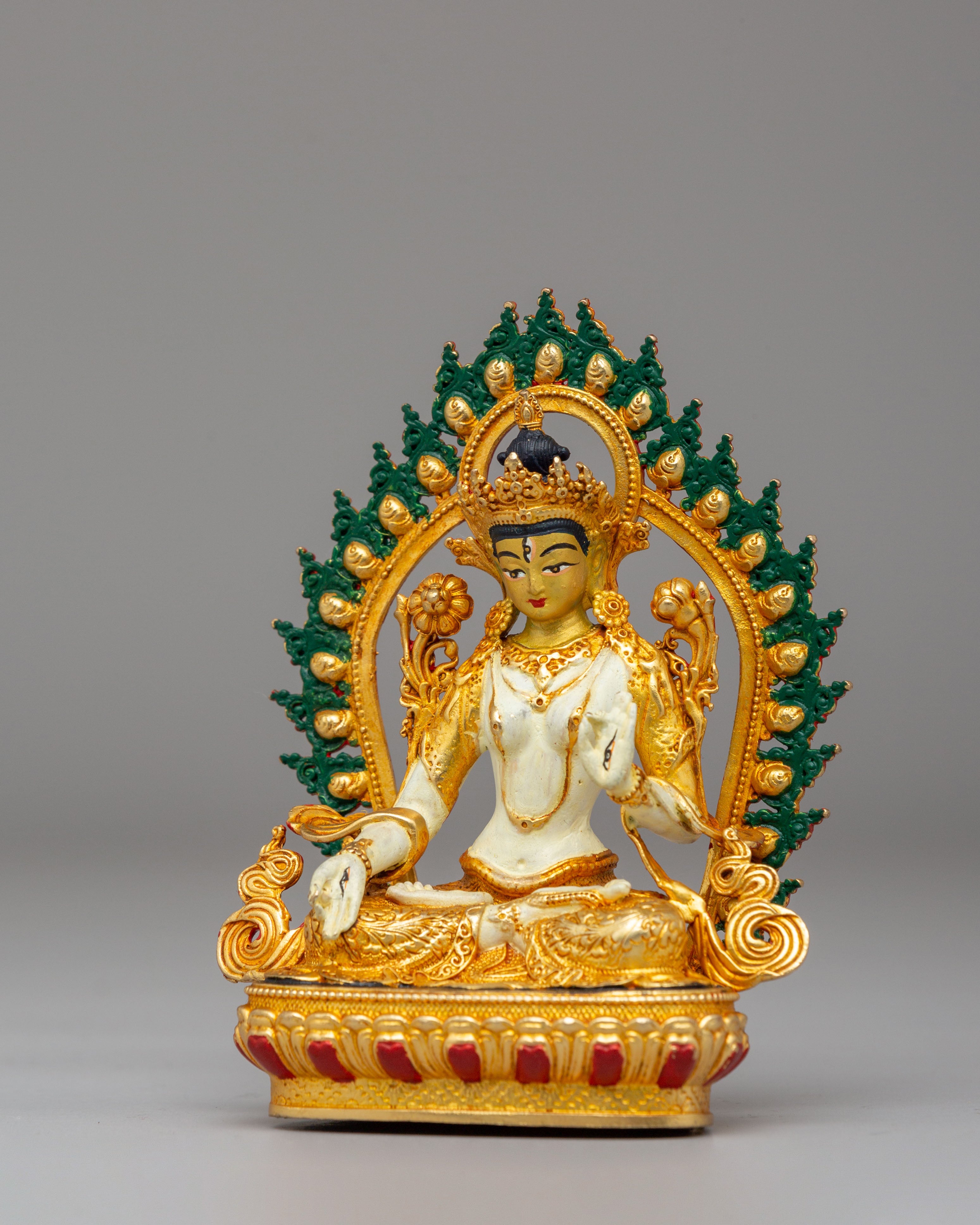Traditional White Tara Deity Statue | Goddess of Compassion