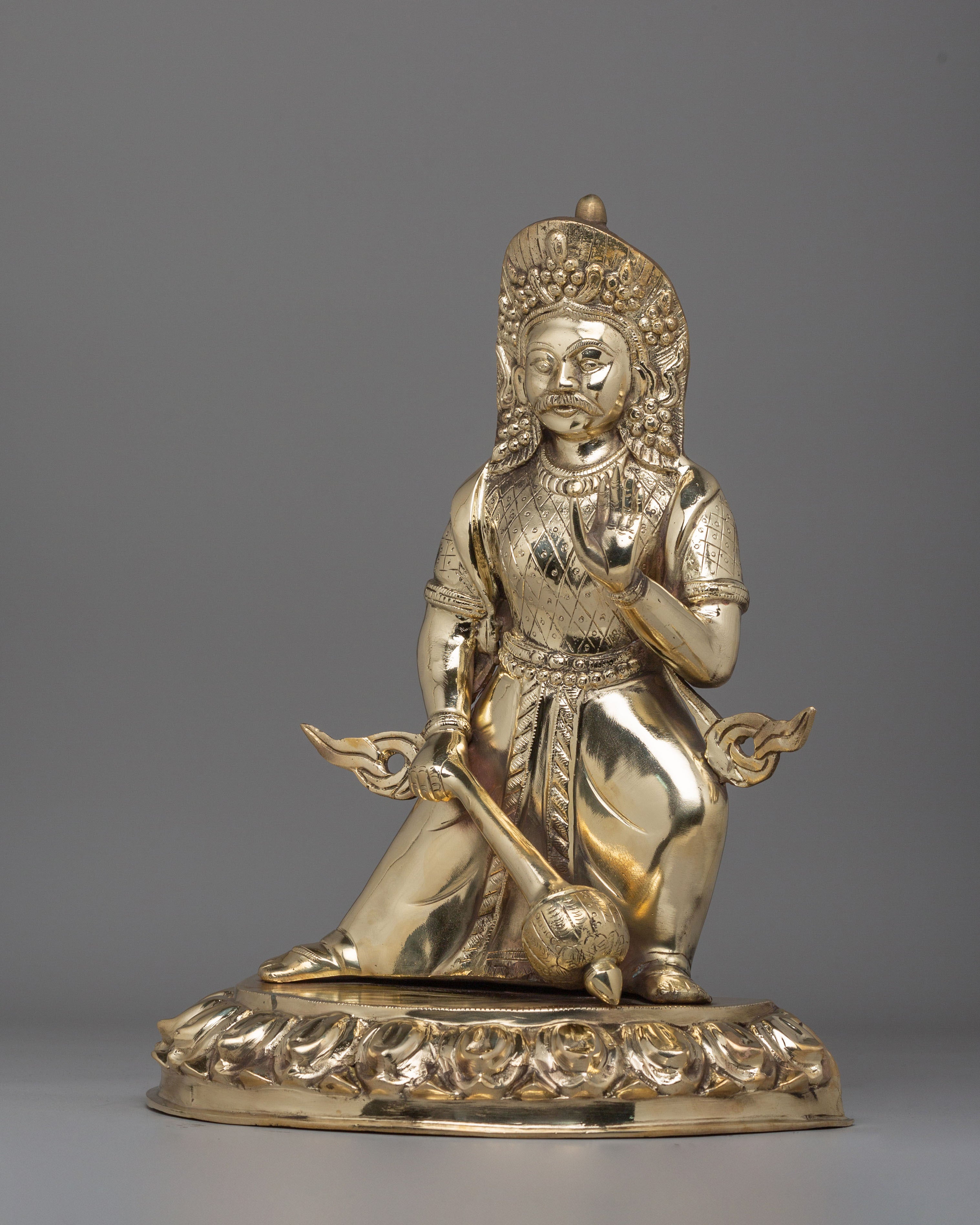Traditional Bhimsen Statue | Handcrafted Himalayan Artwork