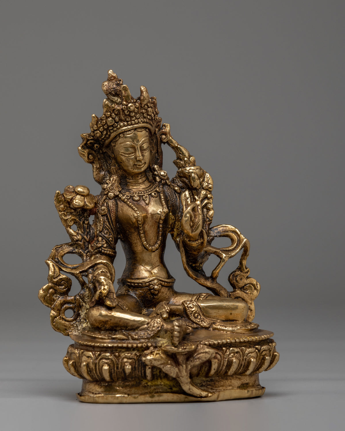 Spiritual Green Tara Buddhist Sculpture | Mother of Liberation